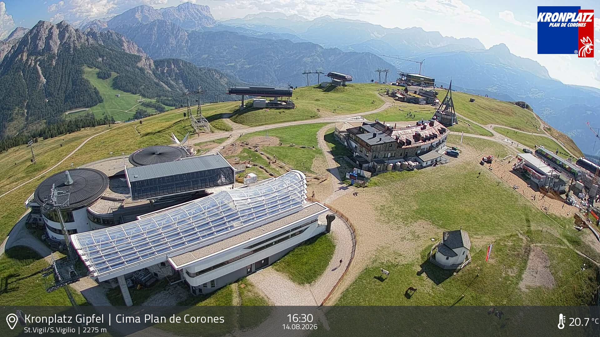 Archiv Foto Webcam Kronplatz - St. Vigil, Südtirol