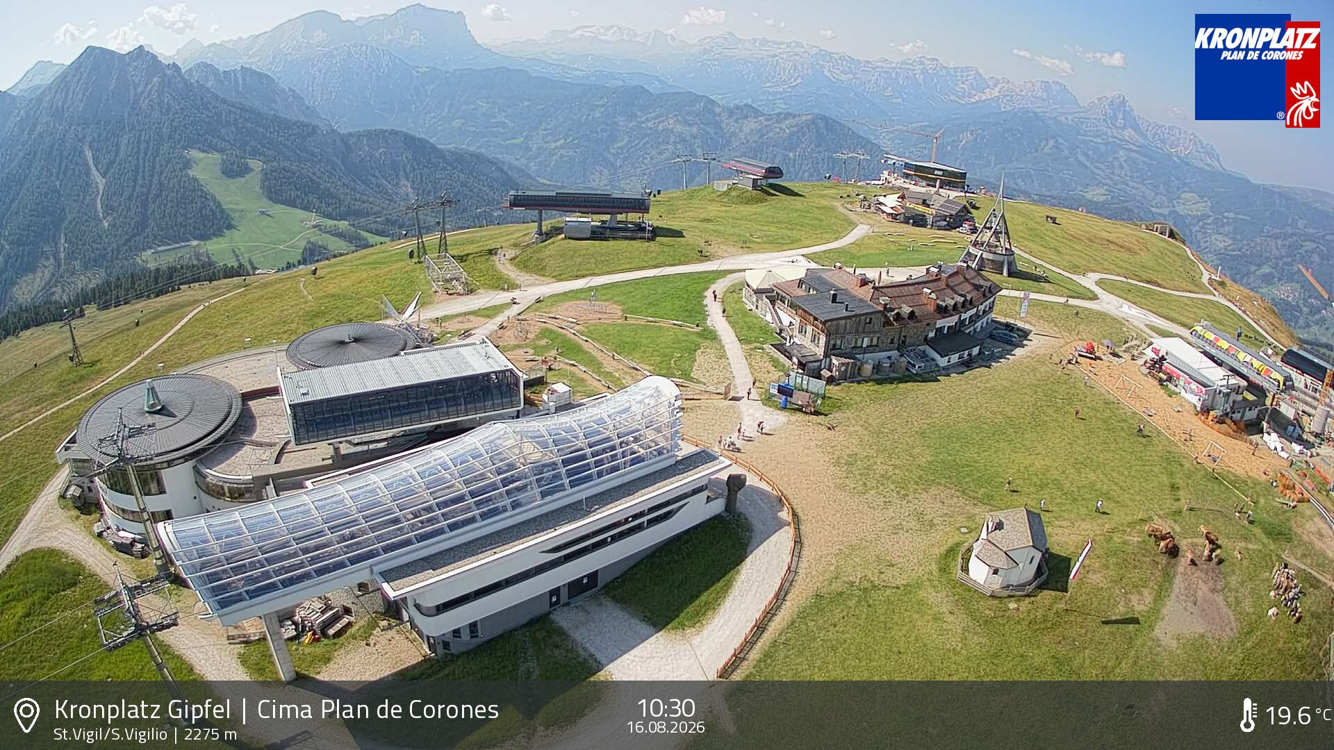 Archiv Foto Webcam Kronplatz - St. Vigil, Südtirol
