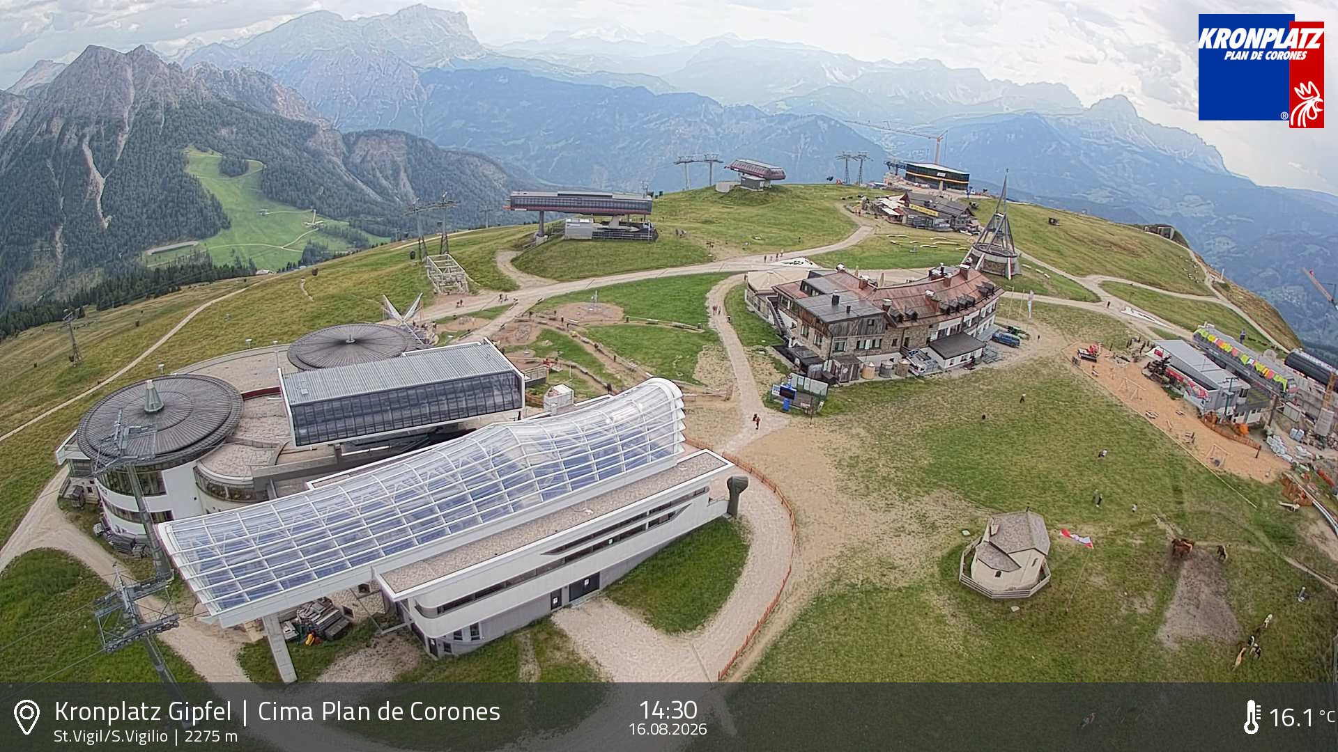 Archiv Foto Webcam Kronplatz - St. Vigil, Südtirol