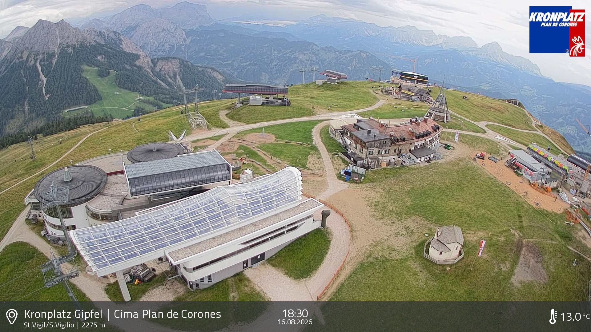 Archiv Foto Webcam Kronplatz - St. Vigil, Südtirol