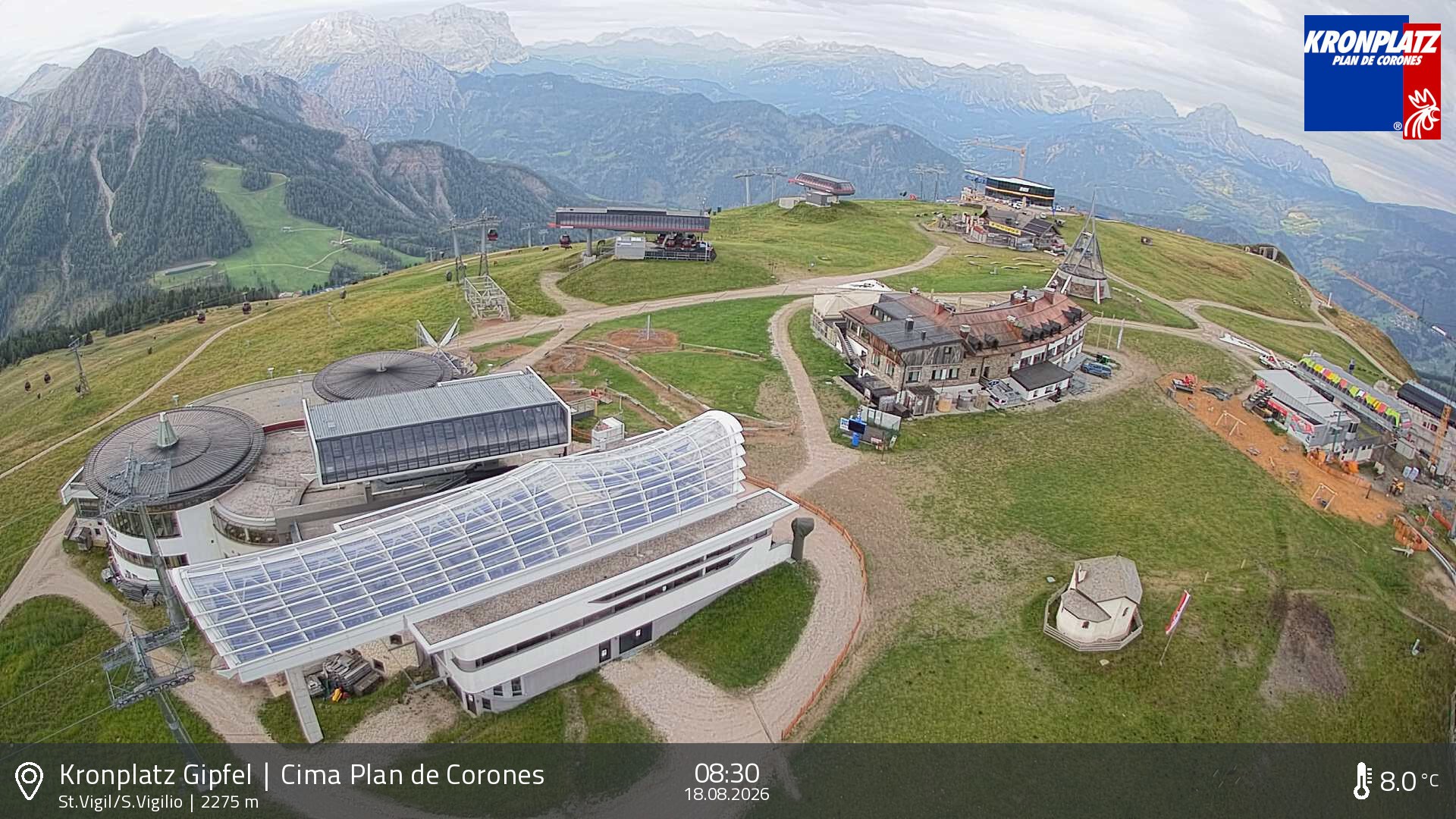 Archiv Foto Webcam Kronplatz - St. Vigil, Südtirol
