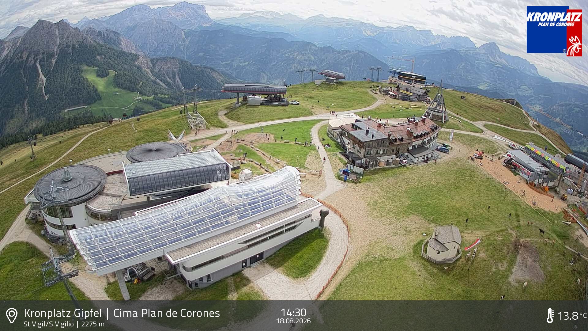 Archiv Foto Webcam Kronplatz - St. Vigil, Südtirol