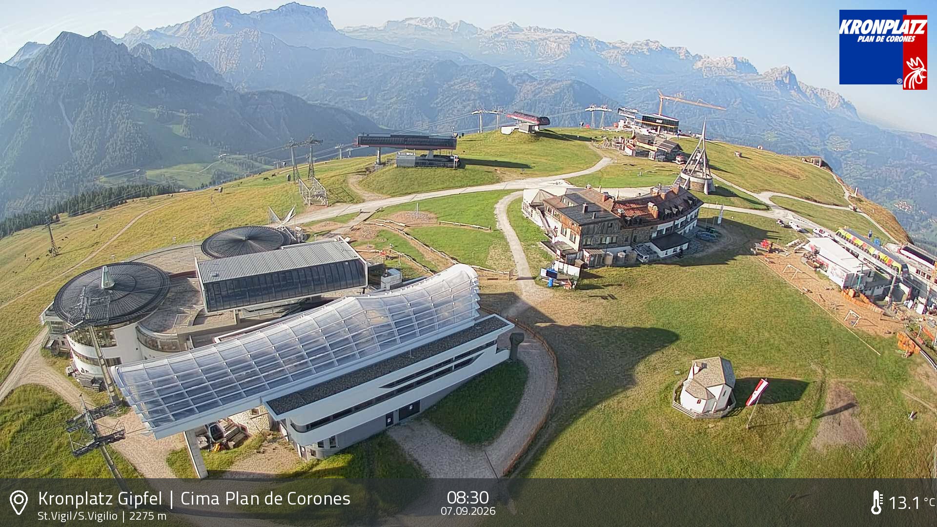 Archiv Foto Webcam Kronplatz - St. Vigil, Südtirol