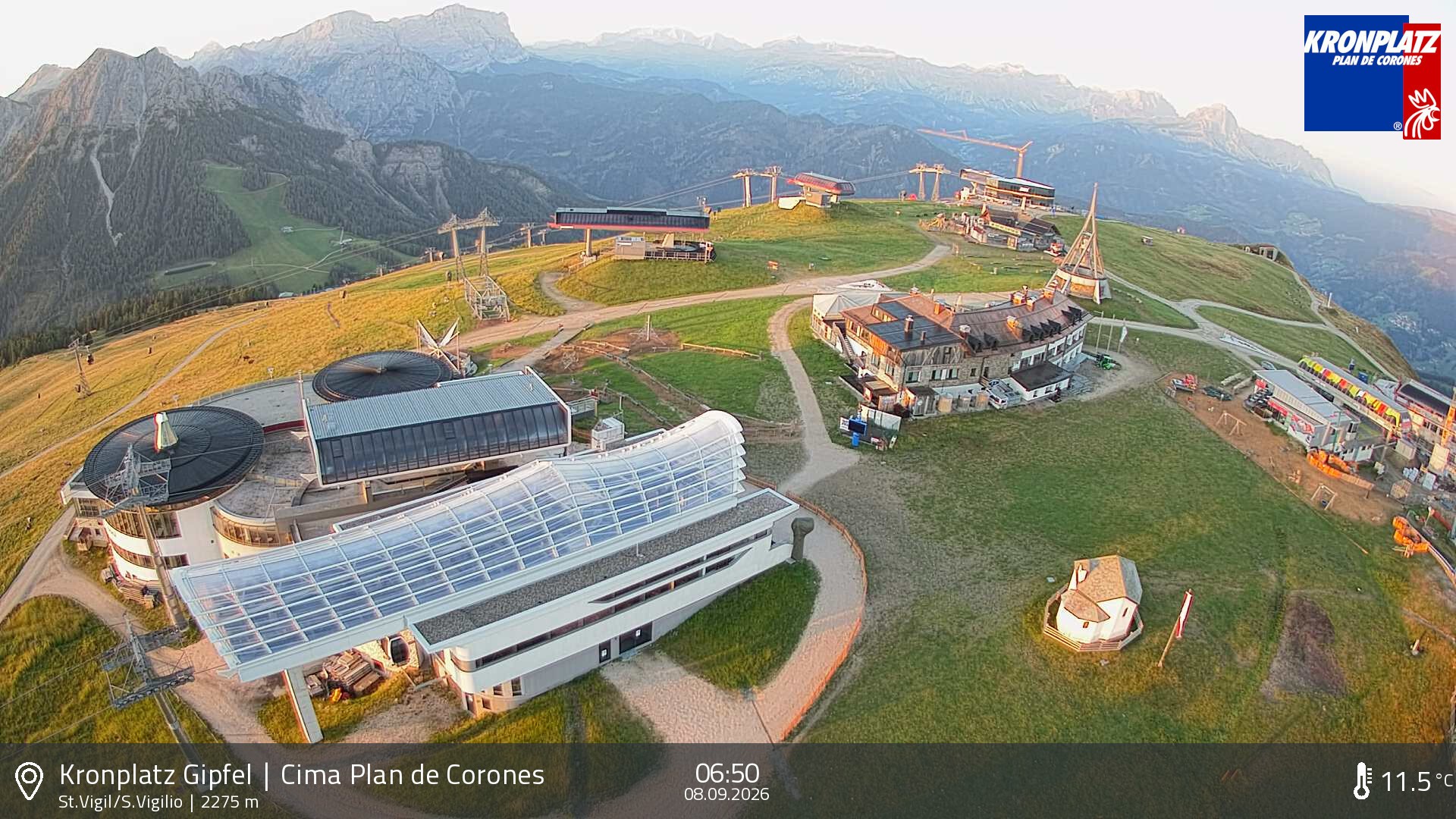 Archiv Foto Webcam Kronplatz - St. Vigil, Südtirol