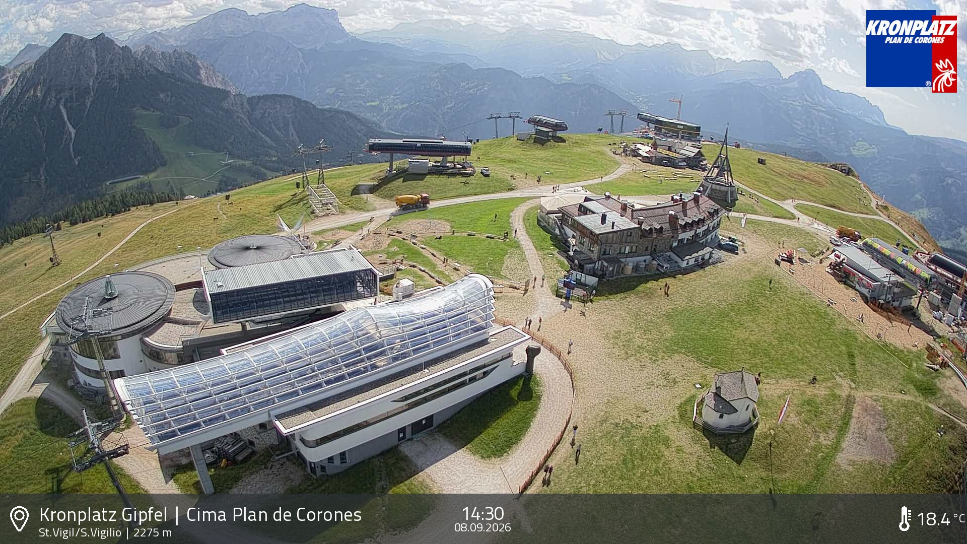 Archiv Foto Webcam Kronplatz - St. Vigil, Südtirol
