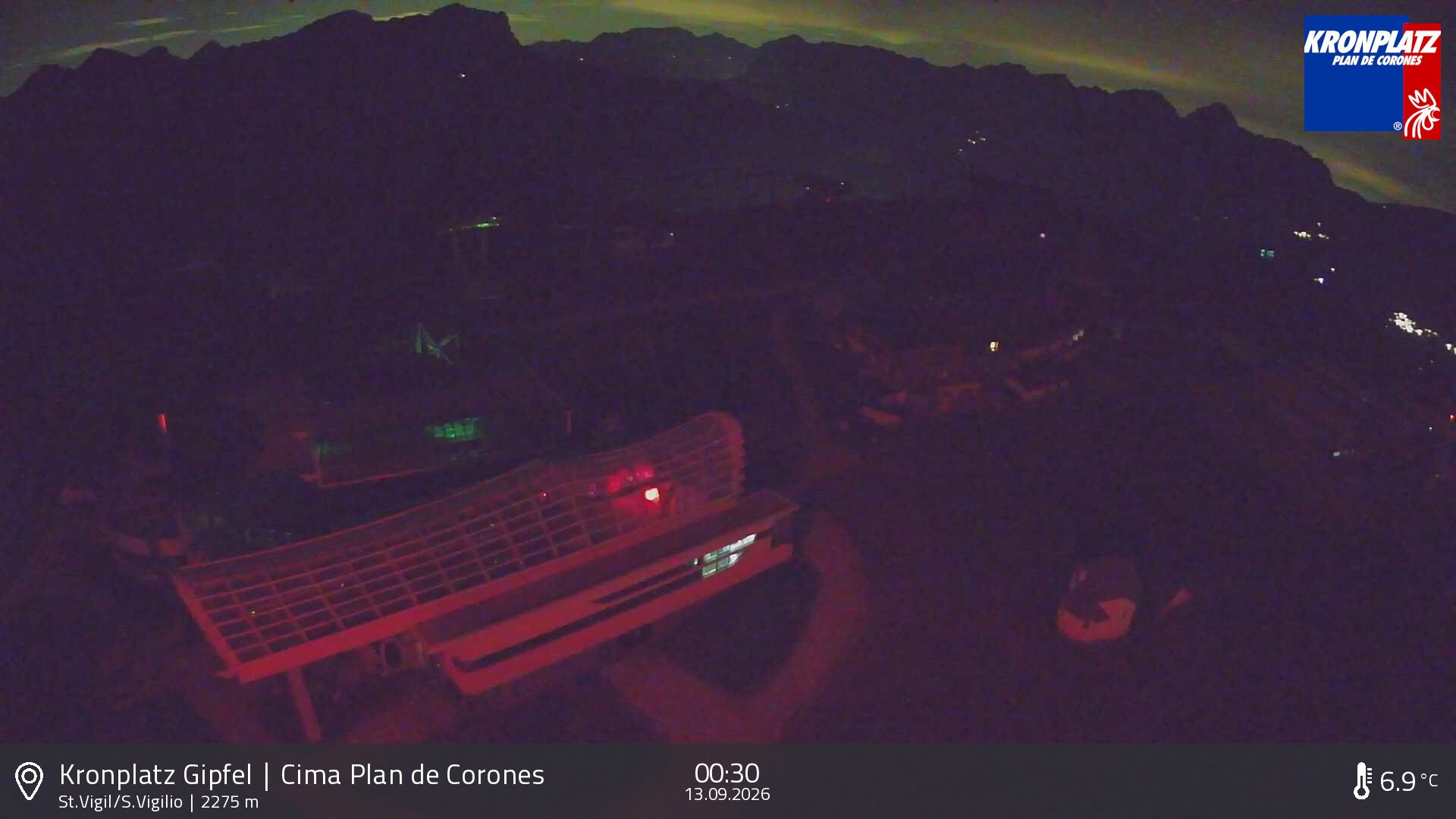Archived image Webcam Kronplatz - San Vigilio, South Tyrol