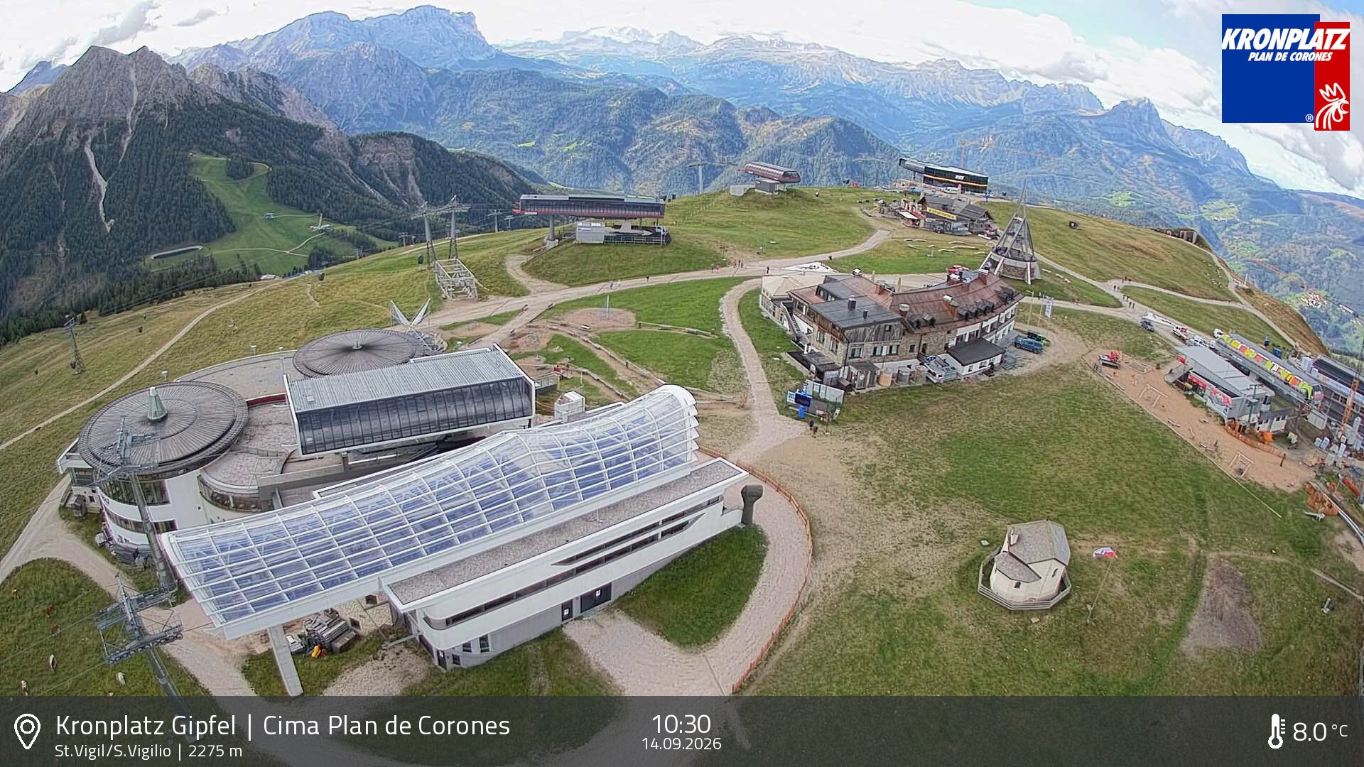 Archiv Foto Webcam Kronplatz - St. Vigil, Südtirol