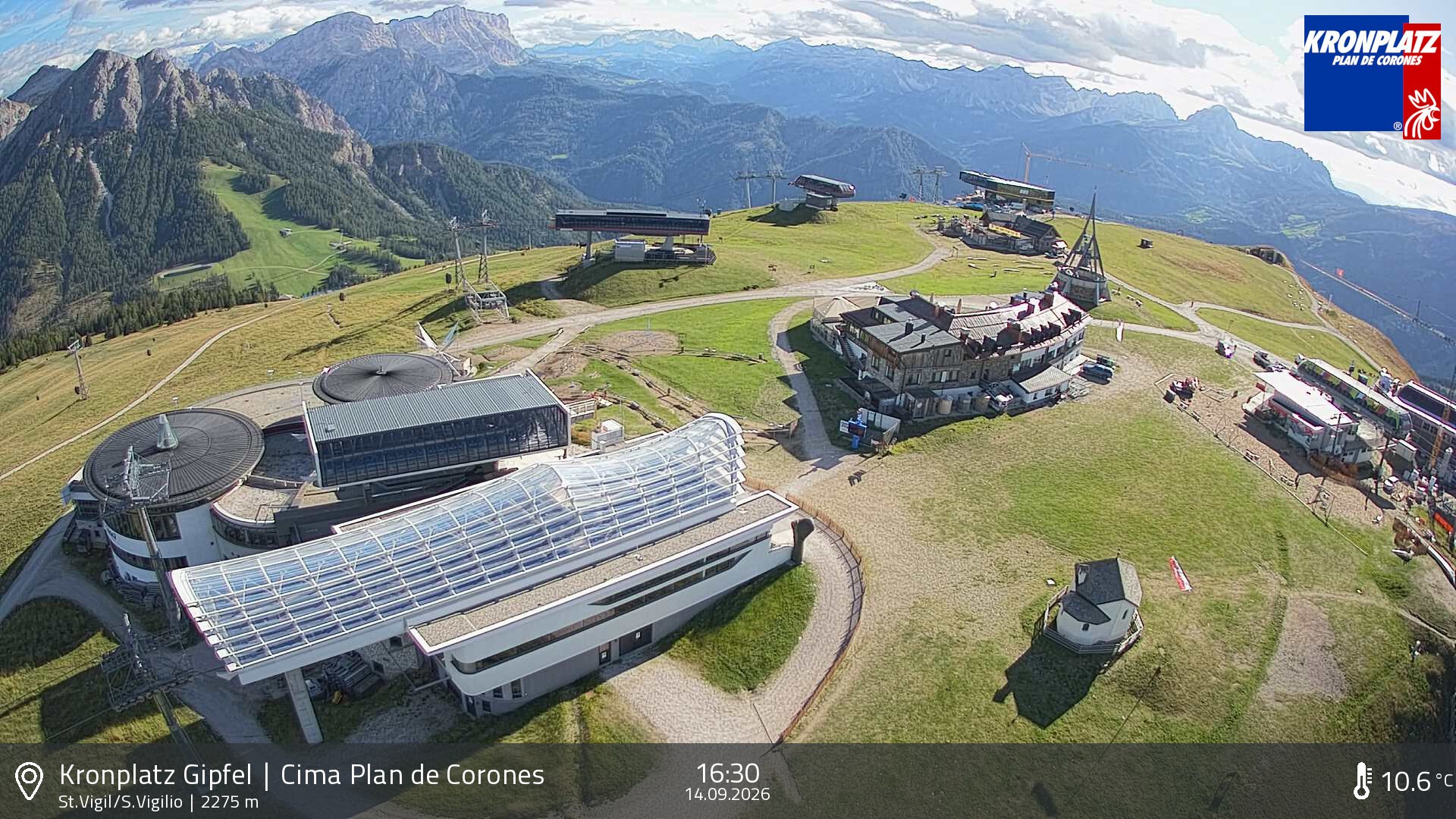 Archiv Foto Webcam Kronplatz - St. Vigil, Südtirol