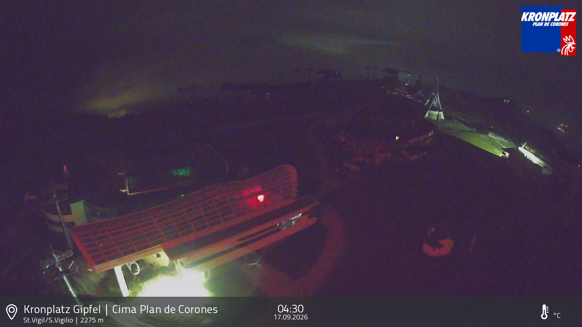 Archived image Webcam Kronplatz - San Vigilio, South Tyrol