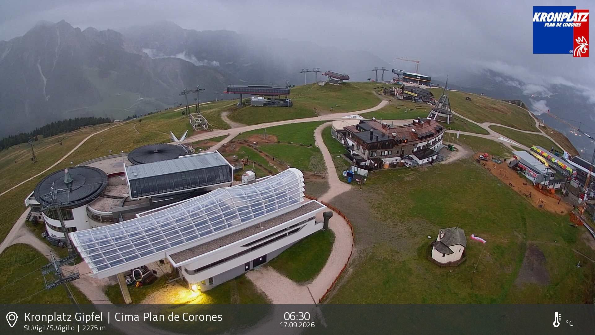 Archived image Webcam Kronplatz - San Vigilio, South Tyrol