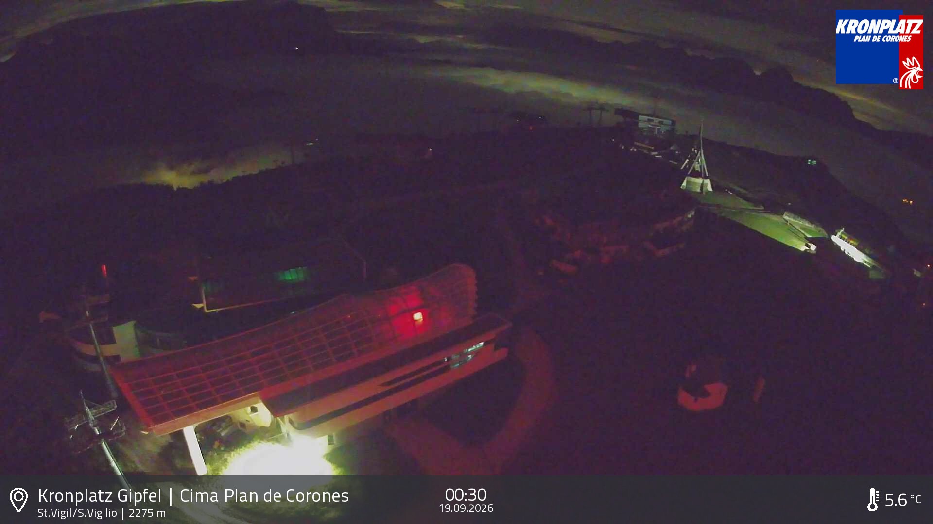 Archived image Webcam Kronplatz - San Vigilio, South Tyrol