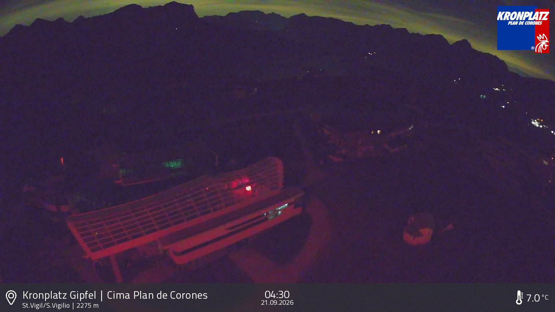 Archived image Webcam Kronplatz - San Vigilio, South Tyrol
