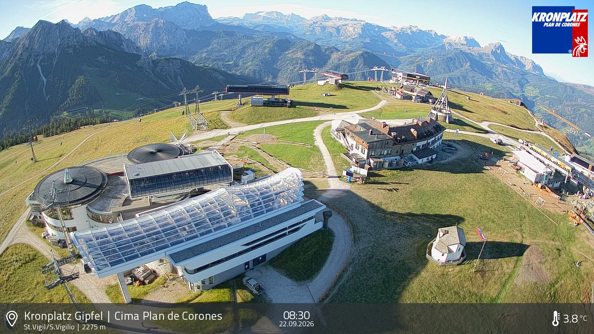 Archiv Foto Webcam Kronplatz - St. Vigil, Südtirol