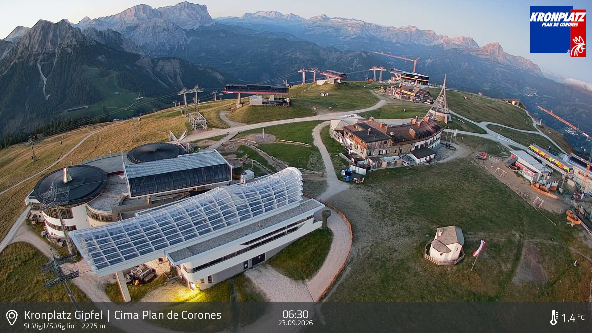 Archiv Foto Webcam Kronplatz - St. Vigil, Südtirol