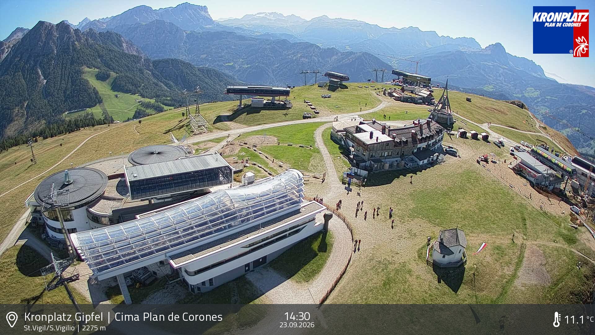 Archiv Foto Webcam Kronplatz - St. Vigil, Südtirol