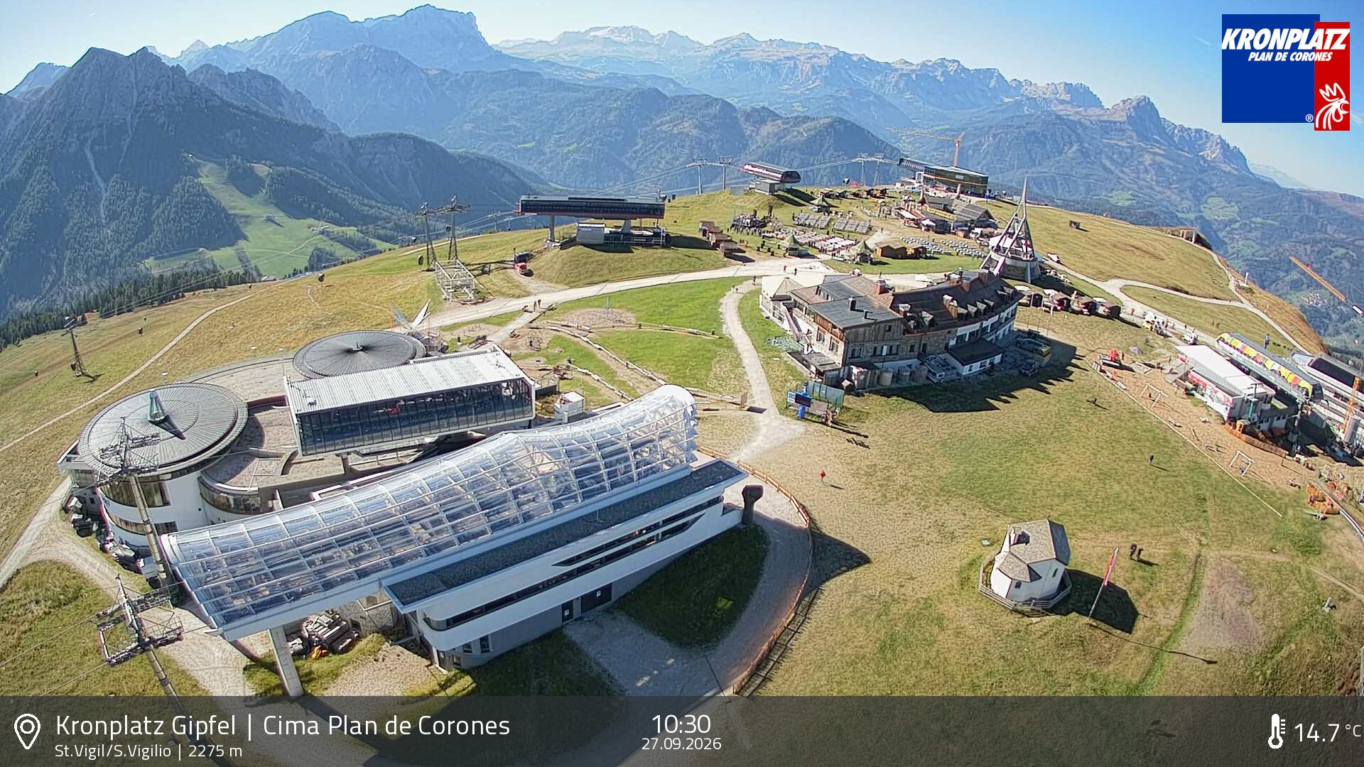 Archiv Foto Webcam Kronplatz - St. Vigil, Südtirol