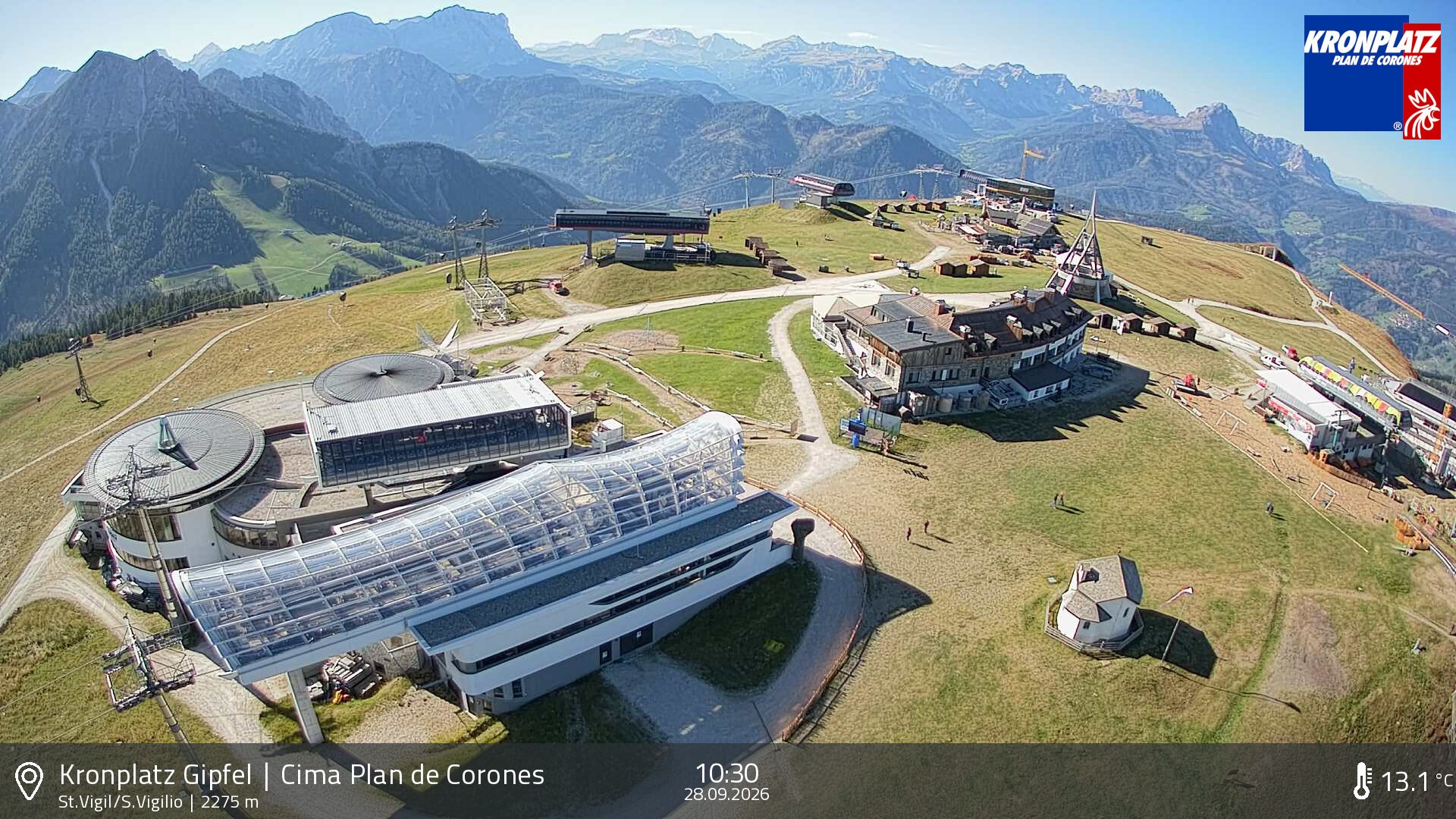 Archiv Foto Webcam Kronplatz - St. Vigil, Südtirol
