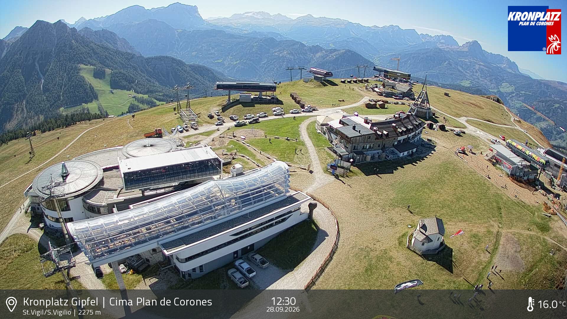 Archiv Foto Webcam Kronplatz - St. Vigil, Südtirol