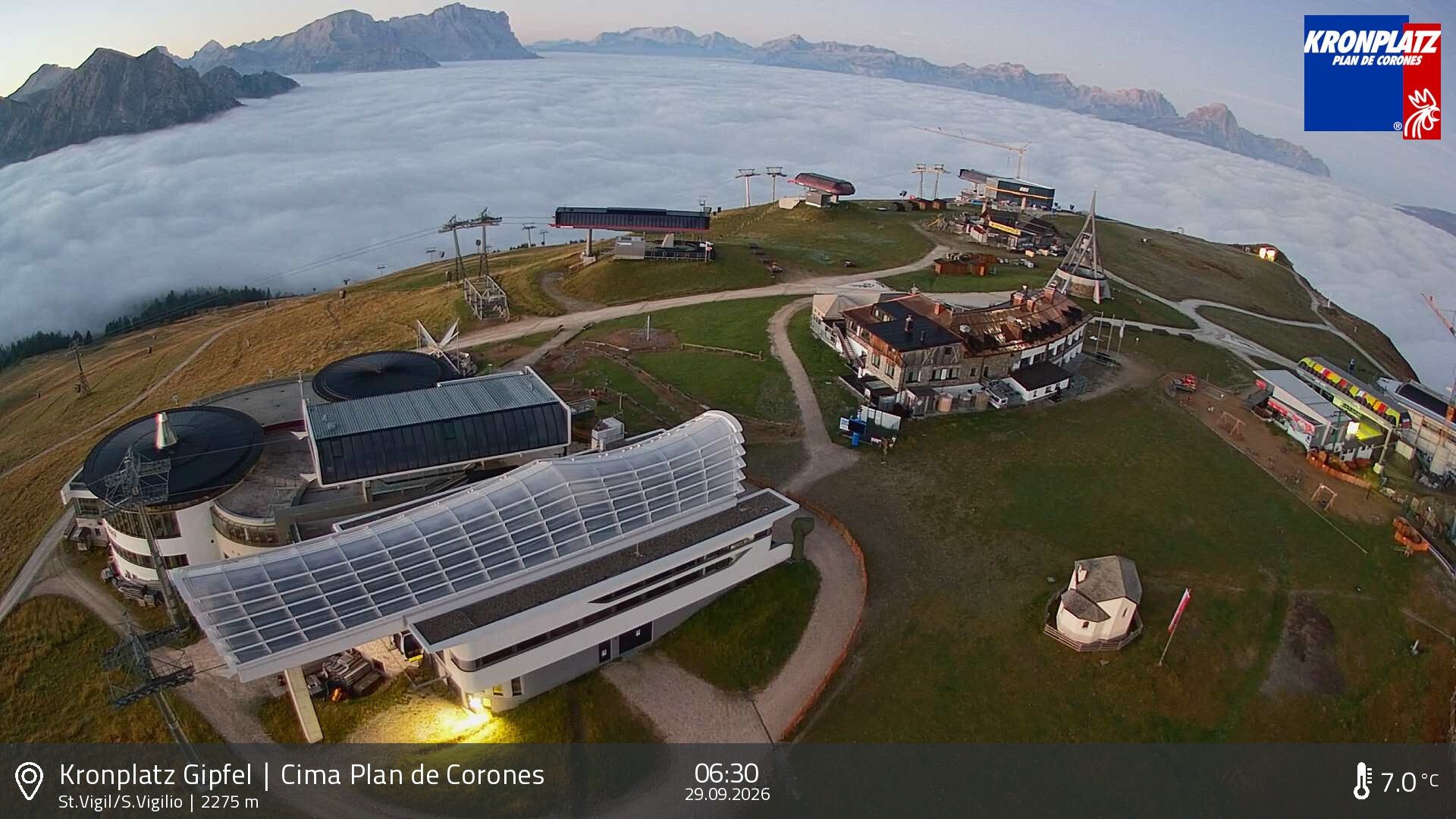 Archiv Foto Webcam Kronplatz - St. Vigil, Südtirol