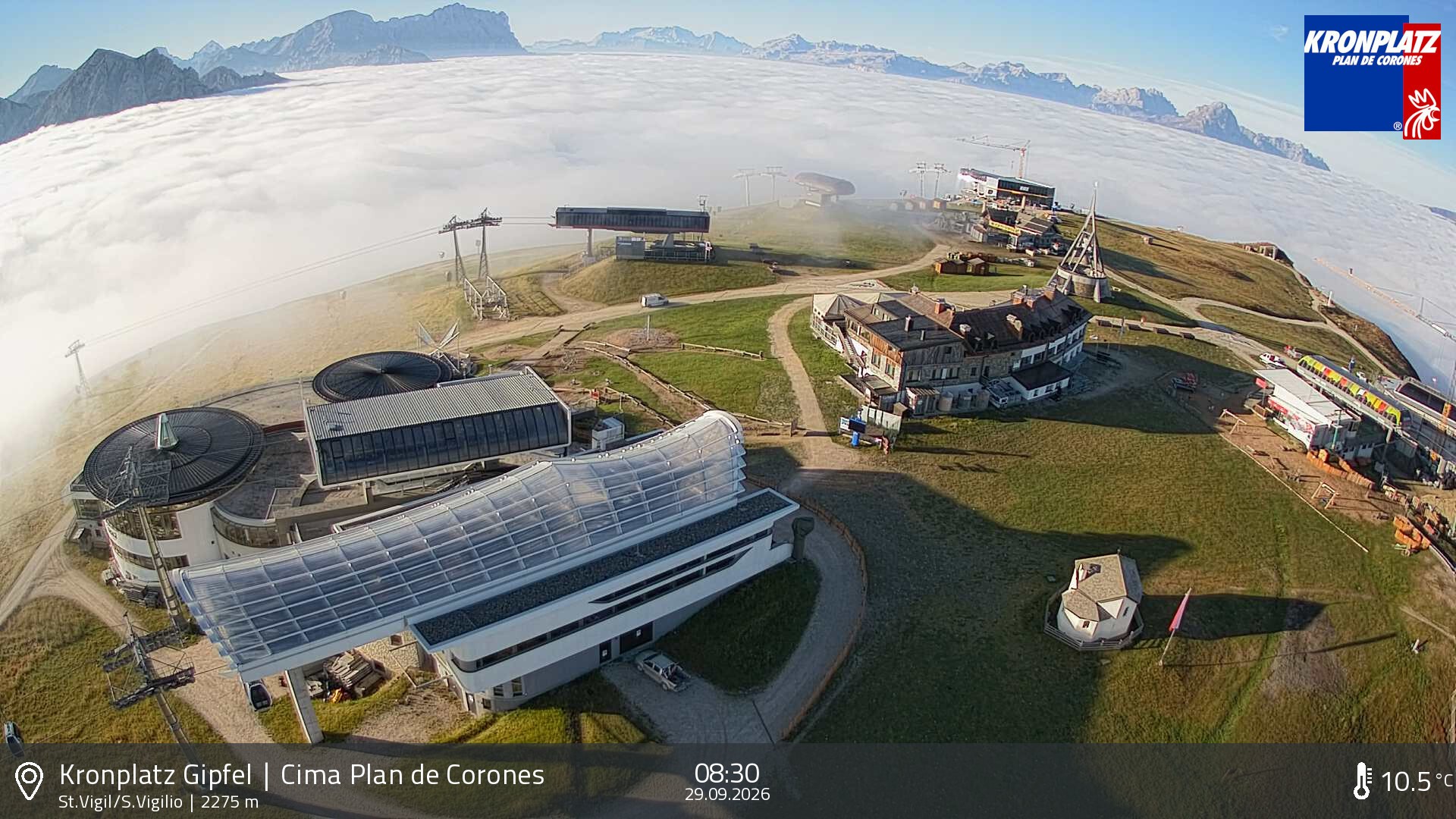 Archiv Foto Webcam Kronplatz - St. Vigil, Südtirol
