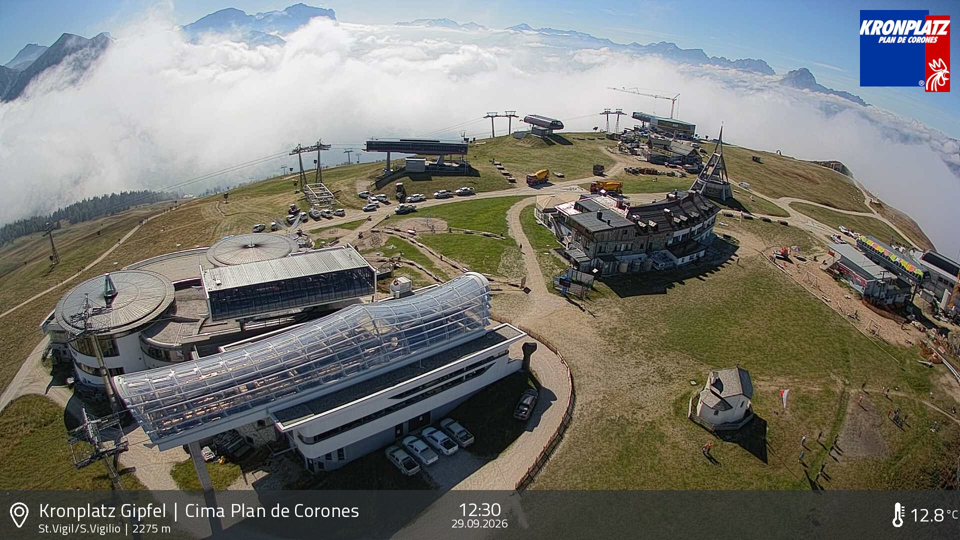 Archiv Foto Webcam Kronplatz - St. Vigil, Südtirol