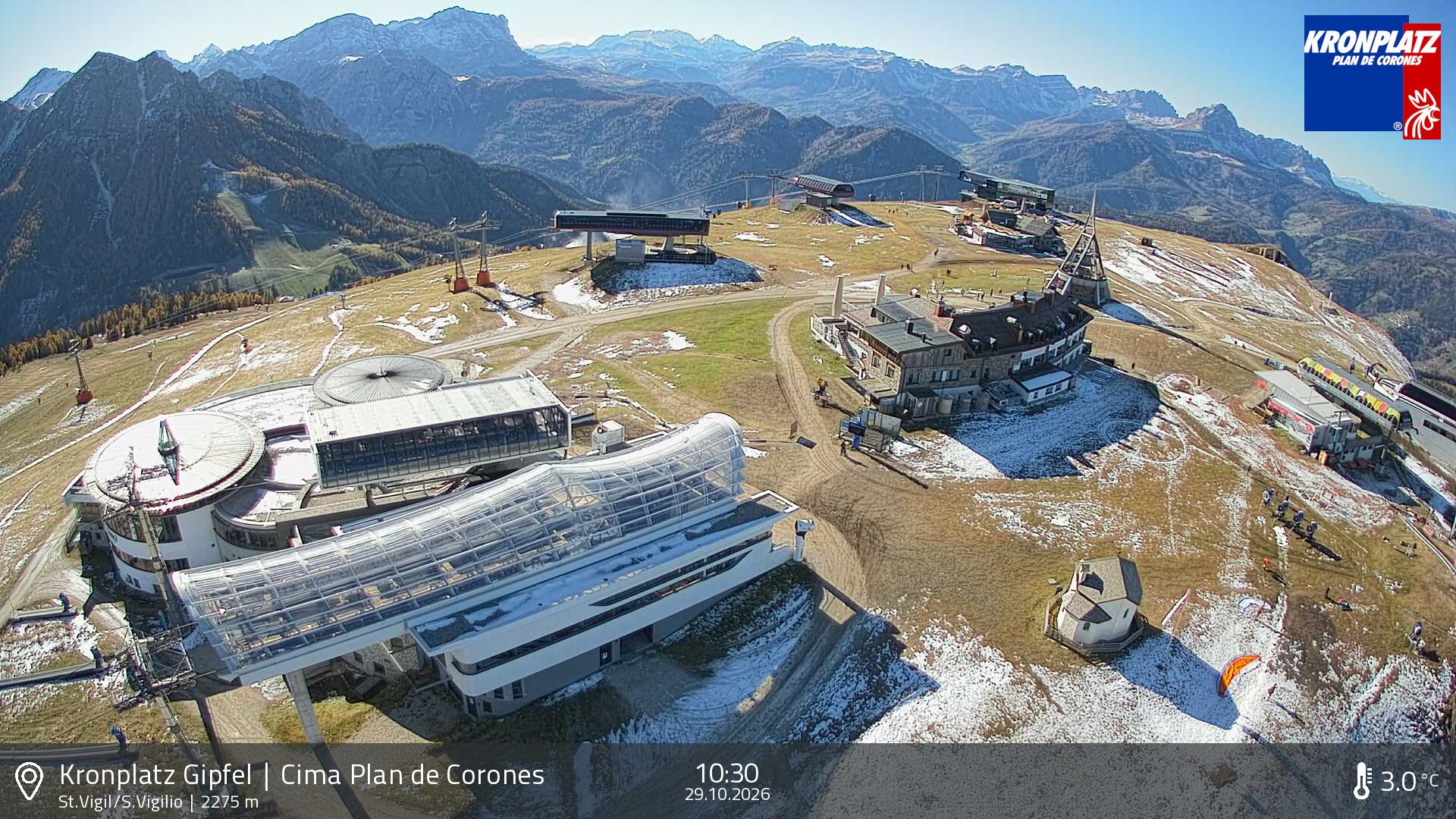 Archiv Foto Webcam Kronplatz - St. Vigil, Südtirol
