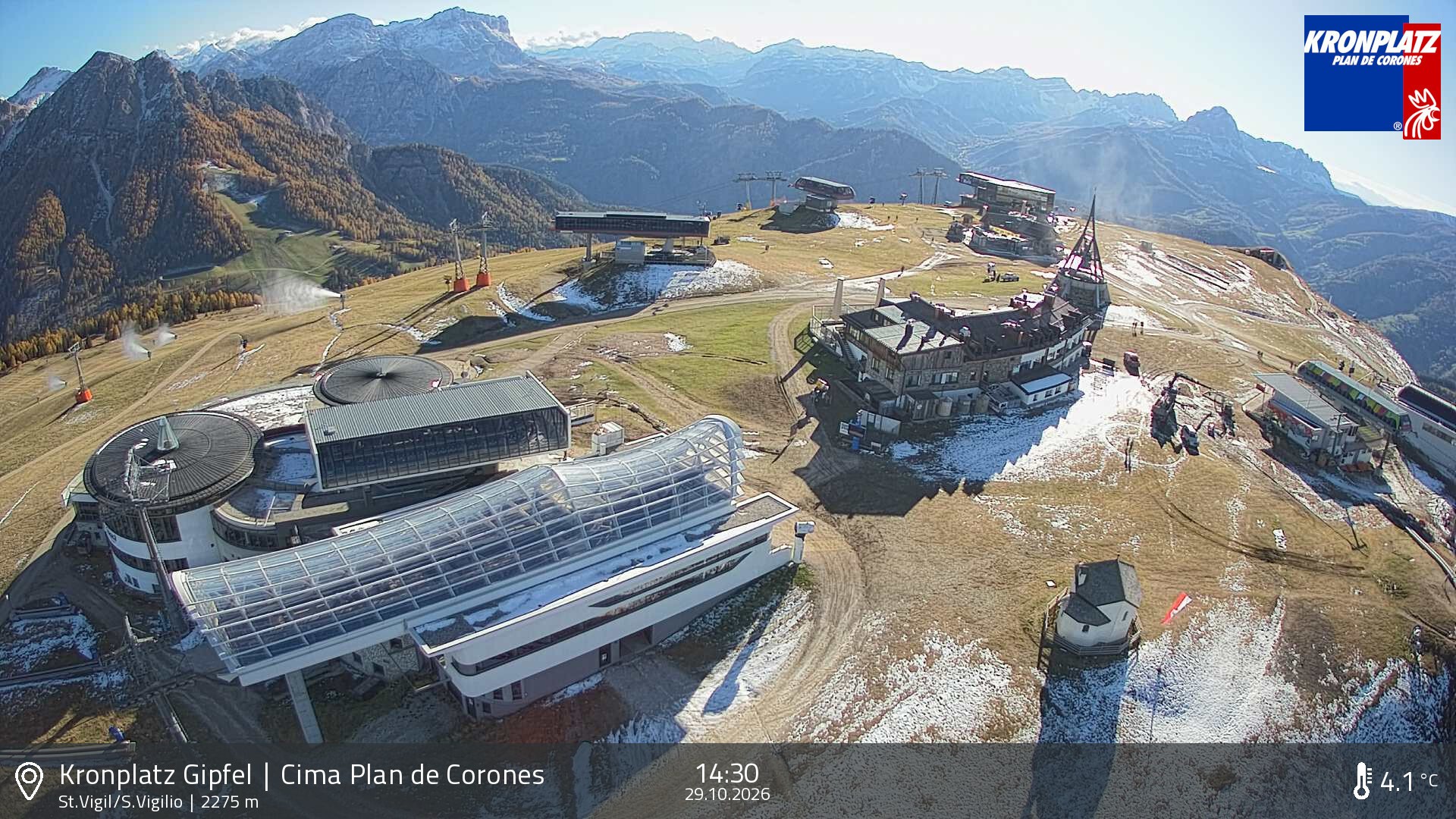 Archiv Foto Webcam Kronplatz - St. Vigil, Südtirol