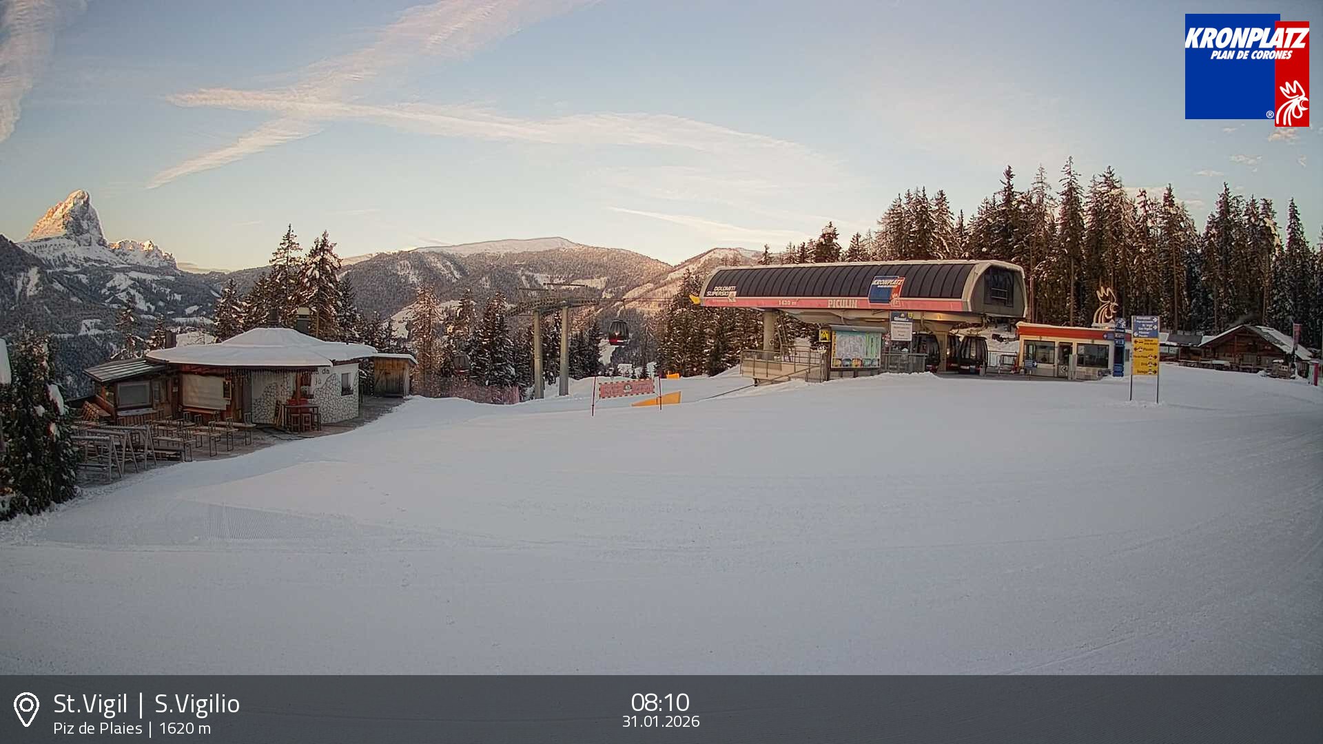 Archived image Webcam top station Piz de Plaies, Plan de Corones