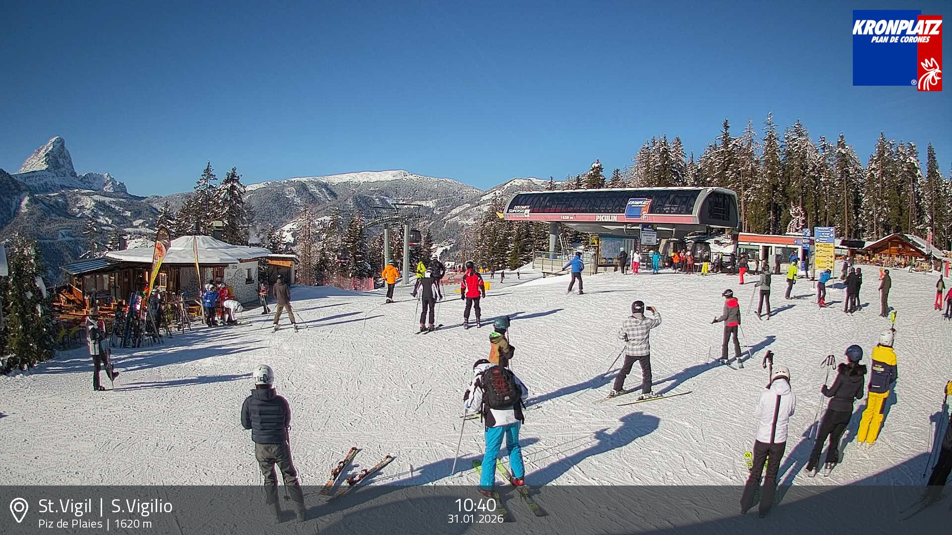 Archived image Webcam top station Piz de Plaies, Plan de Corones