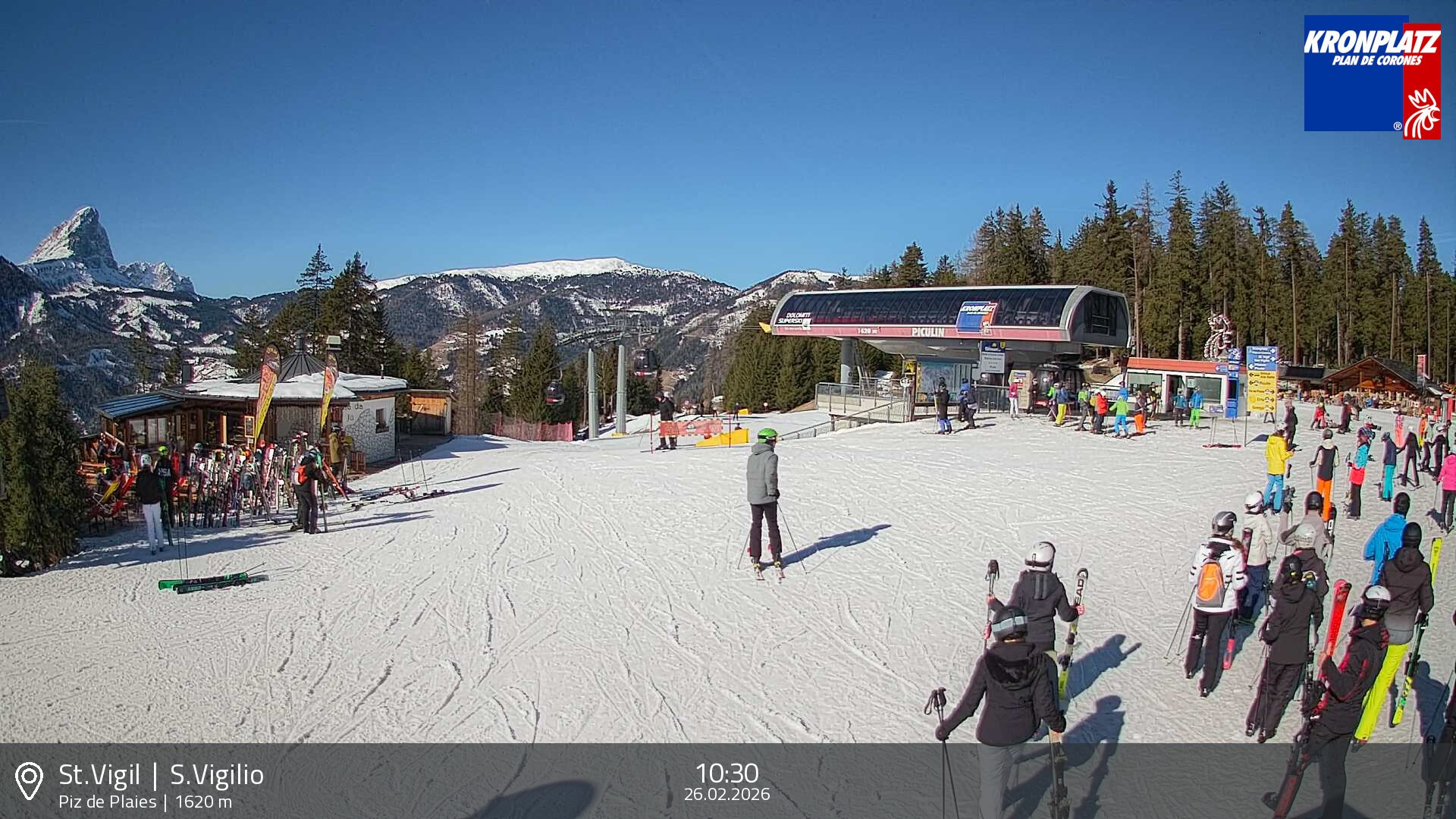 Archived image Webcam top station Piz de Plaies, Plan de Corones