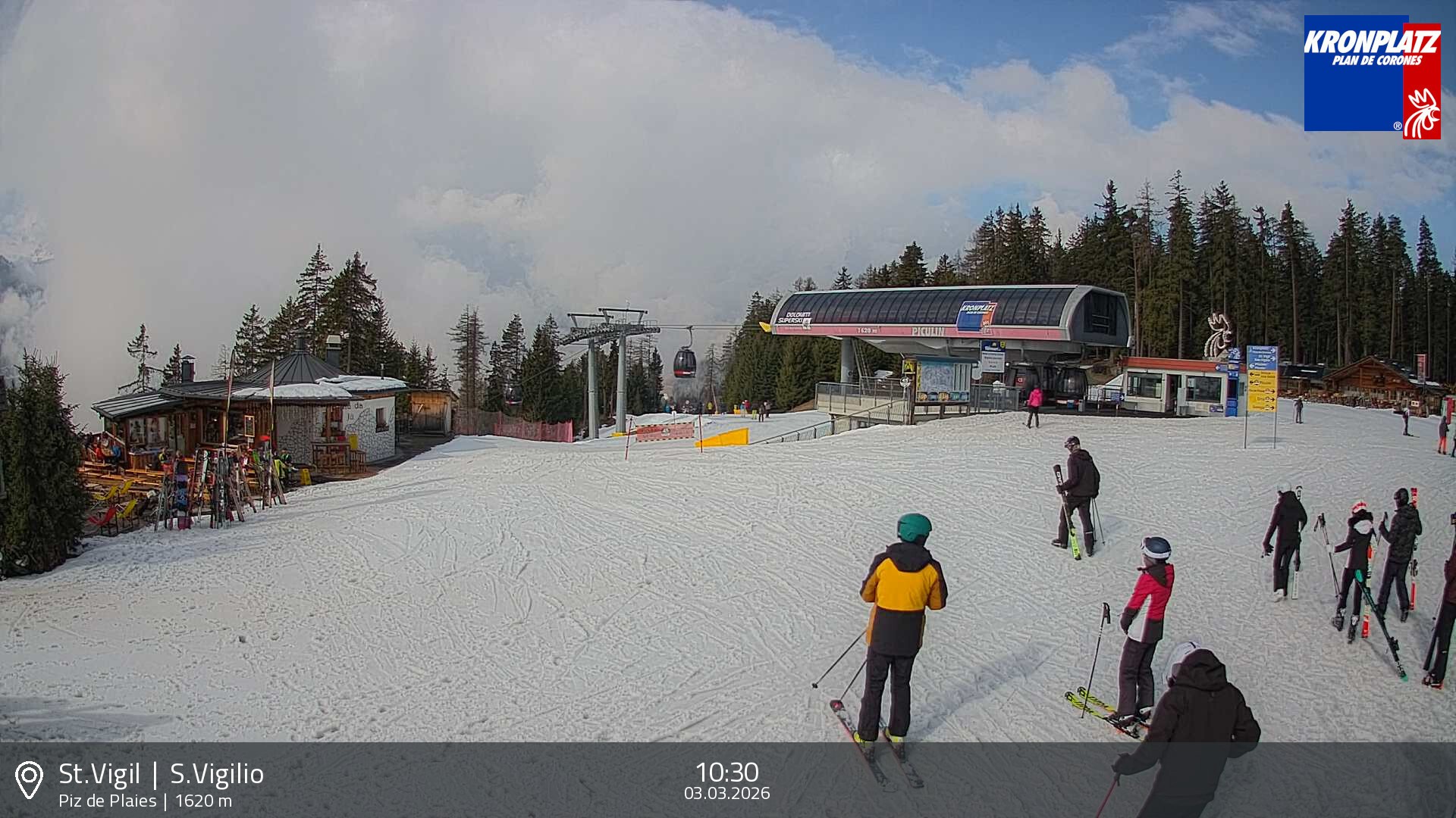 Archiv Foto Webcam Piz de Plaies, Kronplatz