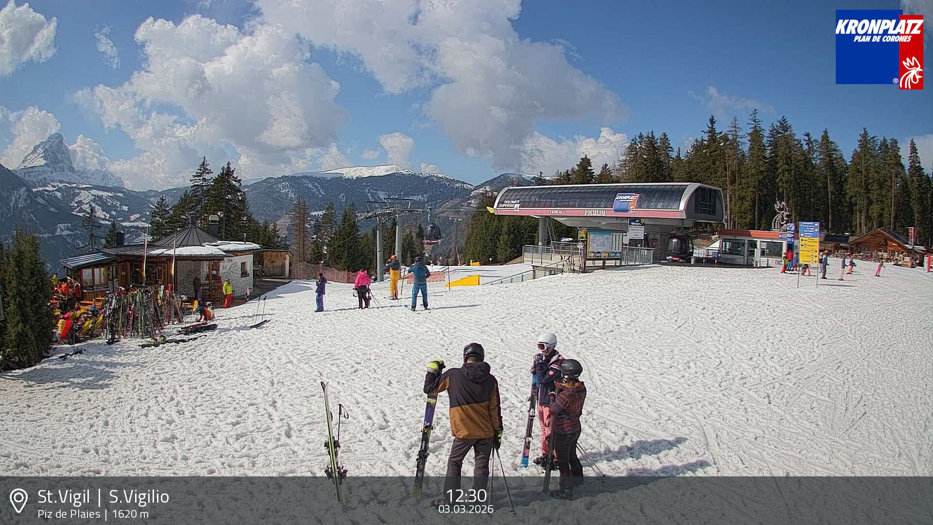 Archiv Foto Webcam Piz de Plaies, Kronplatz
