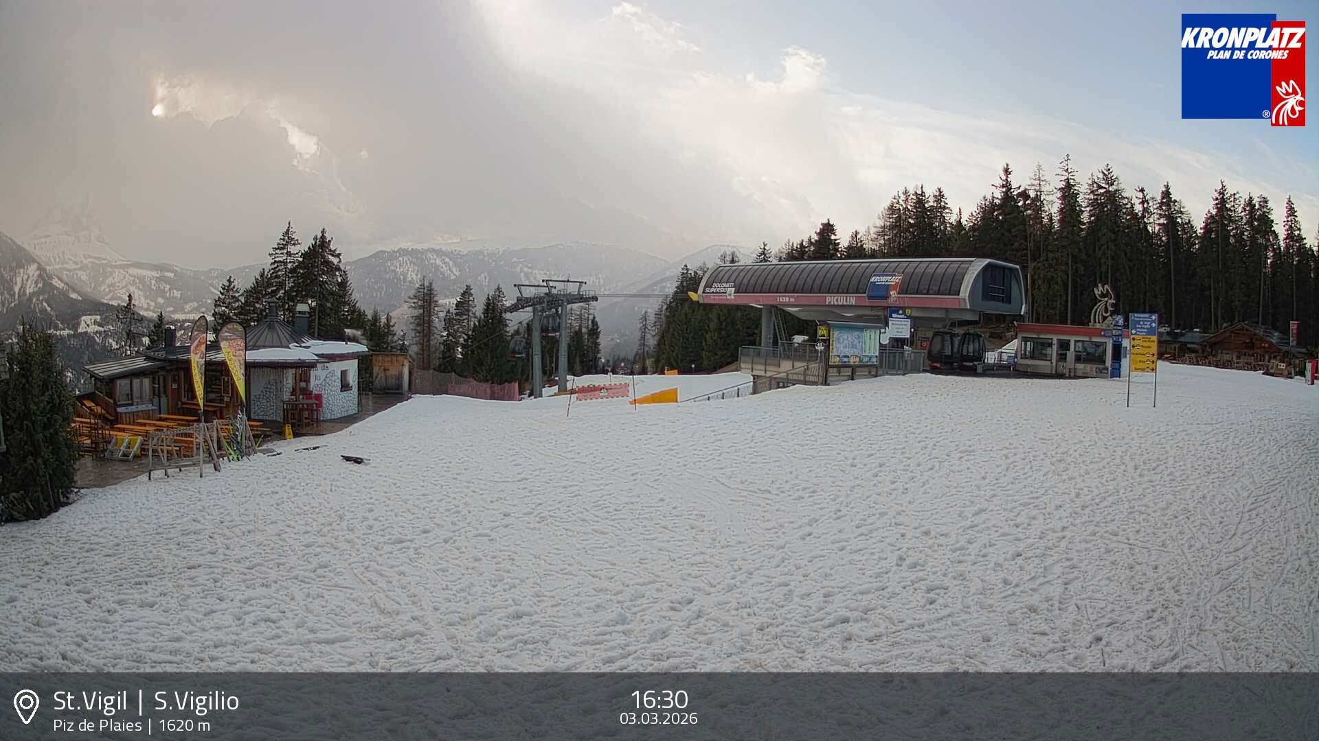 Archiv Foto Webcam Piz de Plaies, Kronplatz