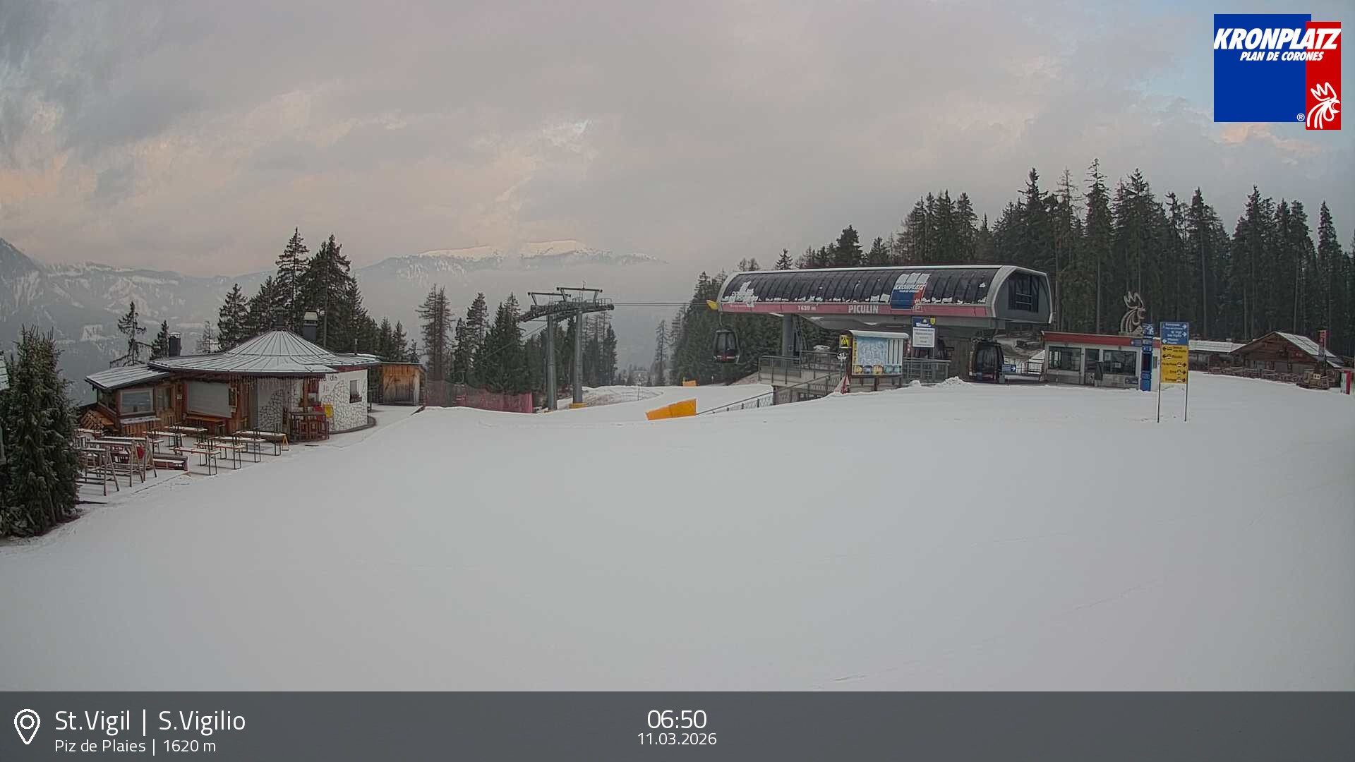 Archived image Webcam top station Piz de Plaies, Plan de Corones