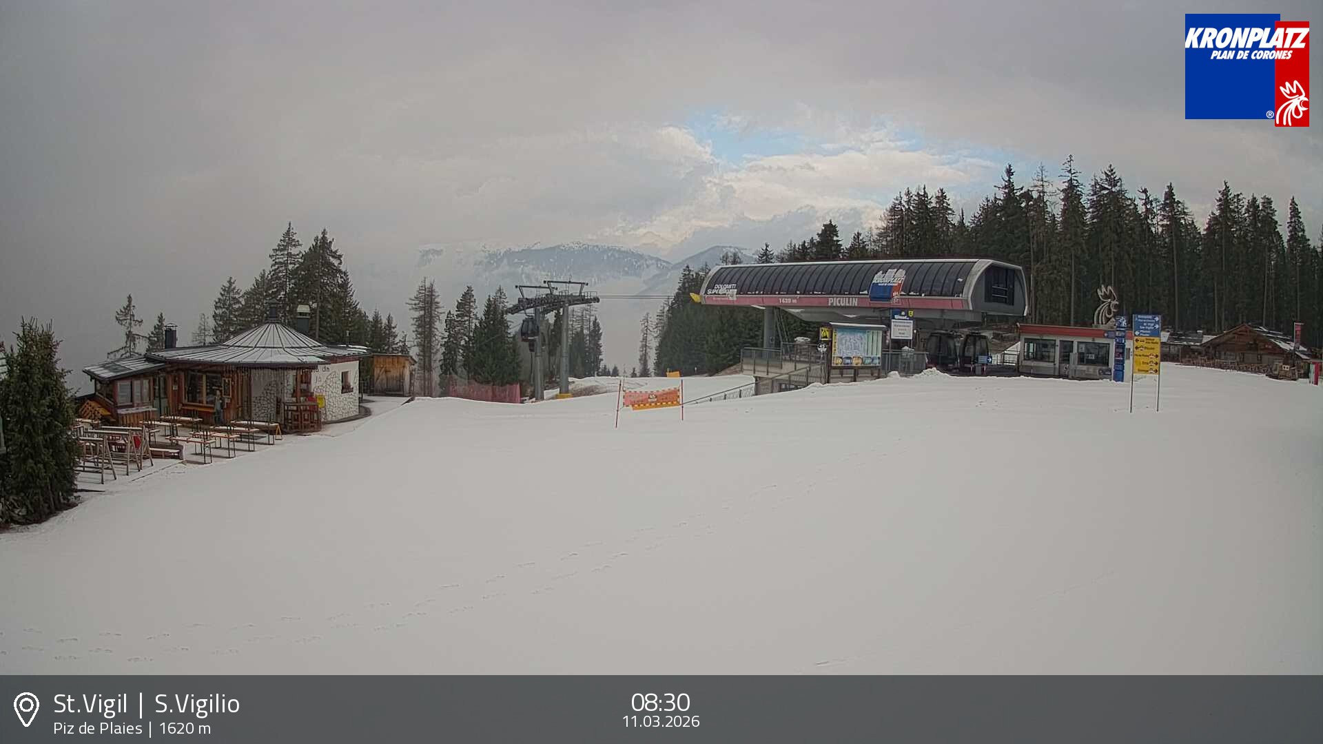 Archived image Webcam top station Piz de Plaies, Plan de Corones