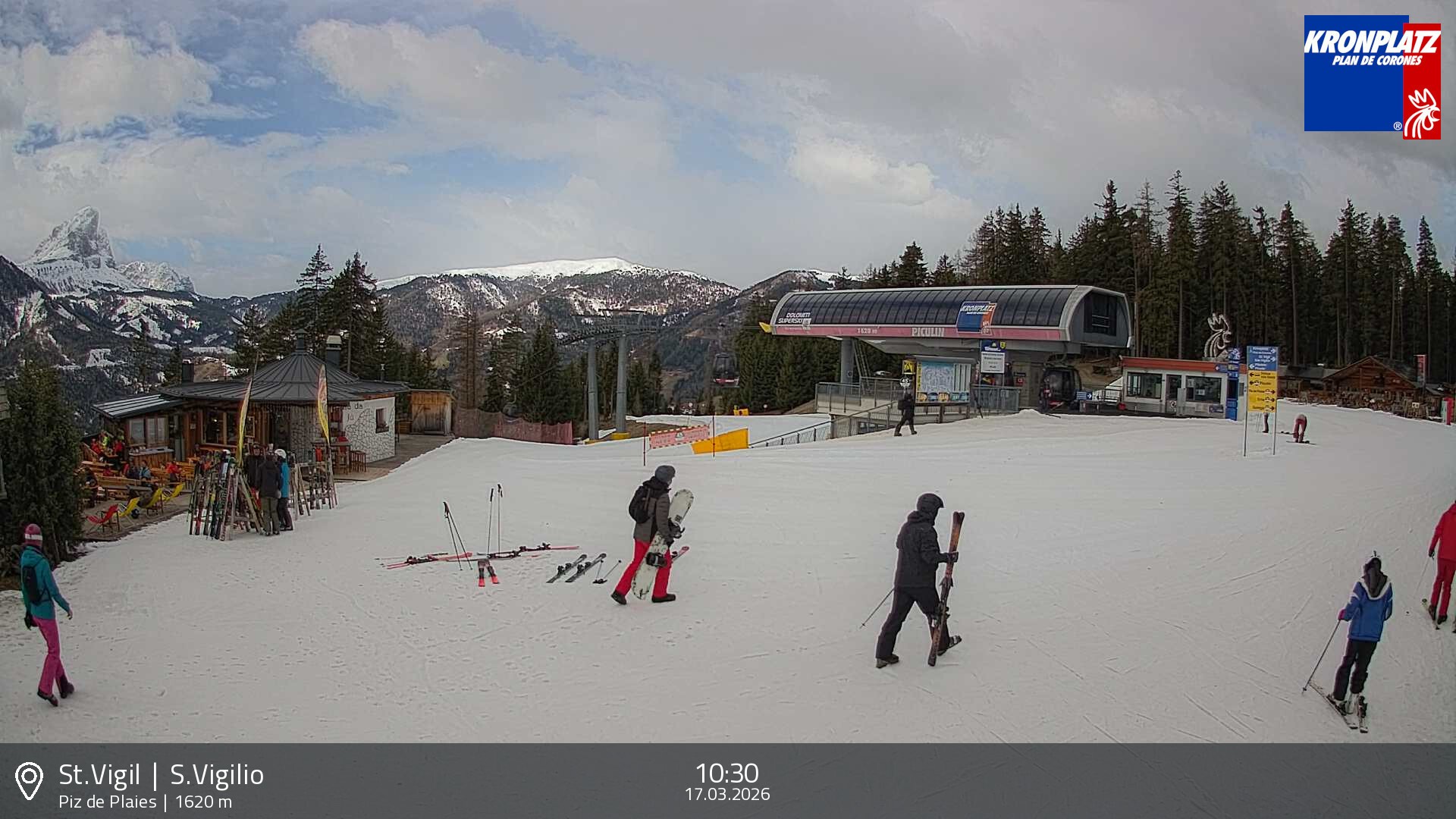 Archiv Foto Webcam Piz de Plaies, Kronplatz