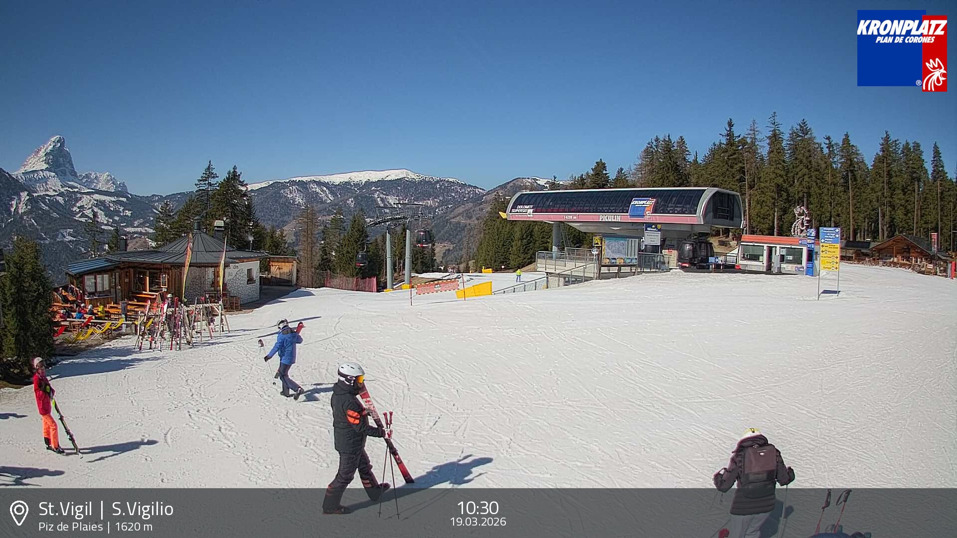 Archiv Foto Webcam Piz de Plaies, Kronplatz