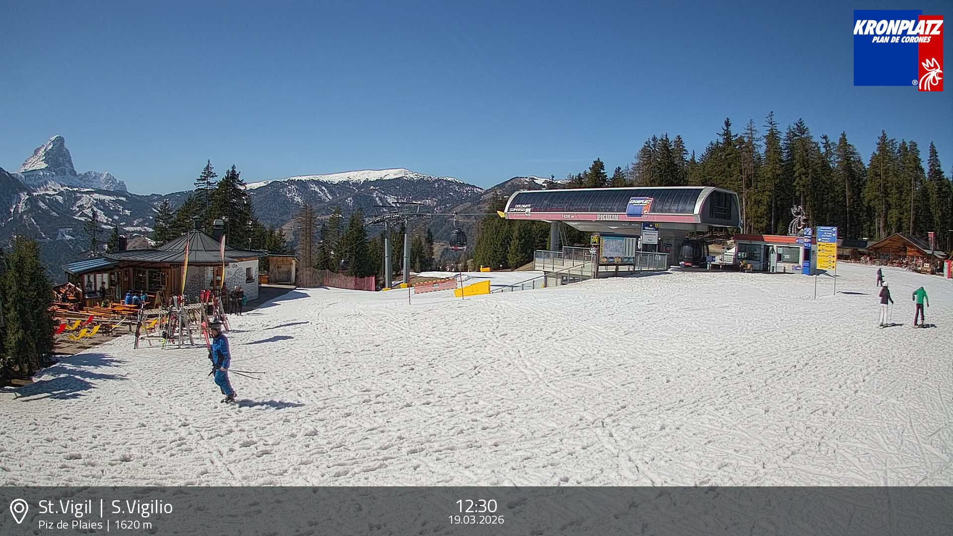 Archiv Foto Webcam Piz de Plaies, Kronplatz