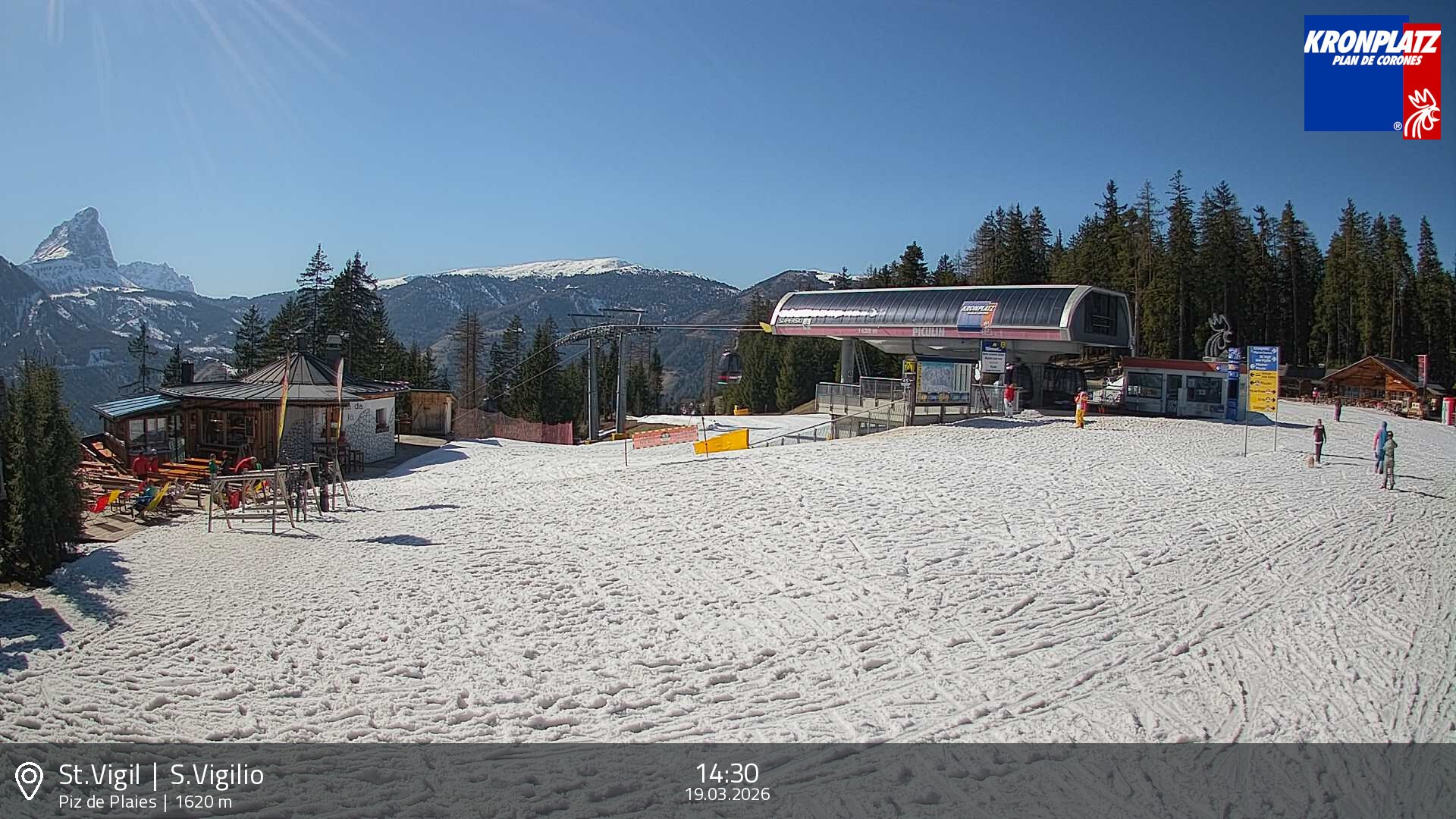 Archiv Foto Webcam Piz de Plaies, Kronplatz