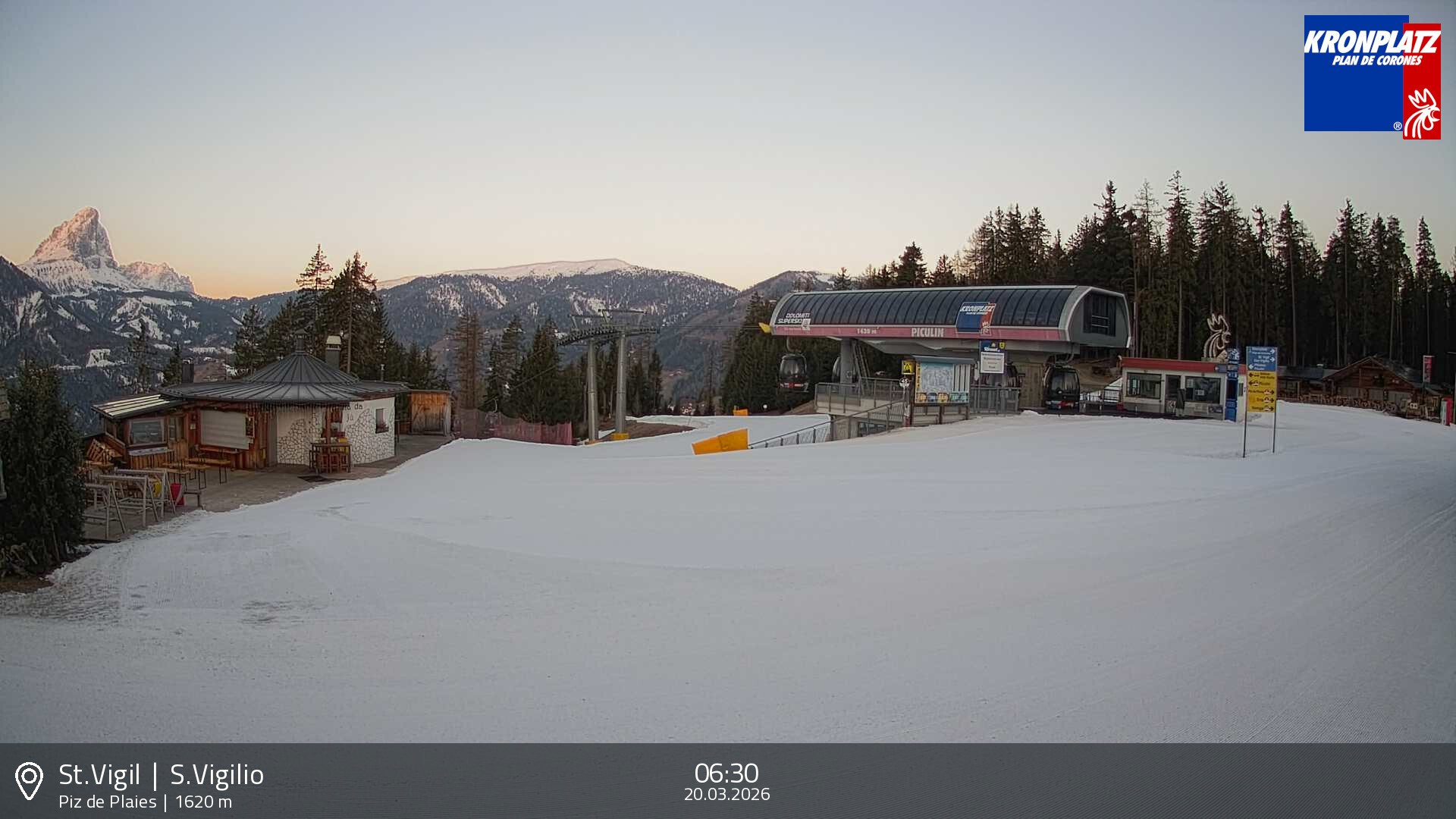 Archived image Webcam top station Piz de Plaies, Plan de Corones