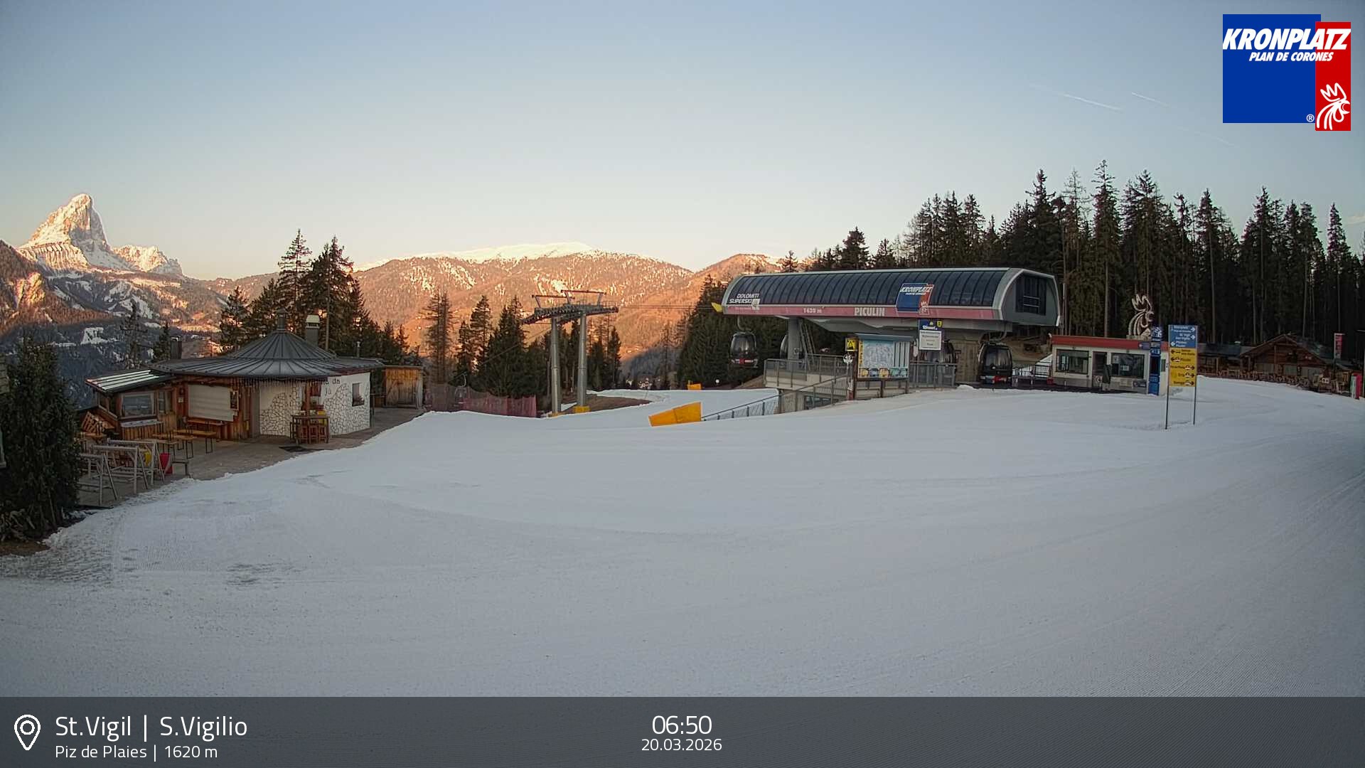 Archived image Webcam top station Piz de Plaies, Plan de Corones