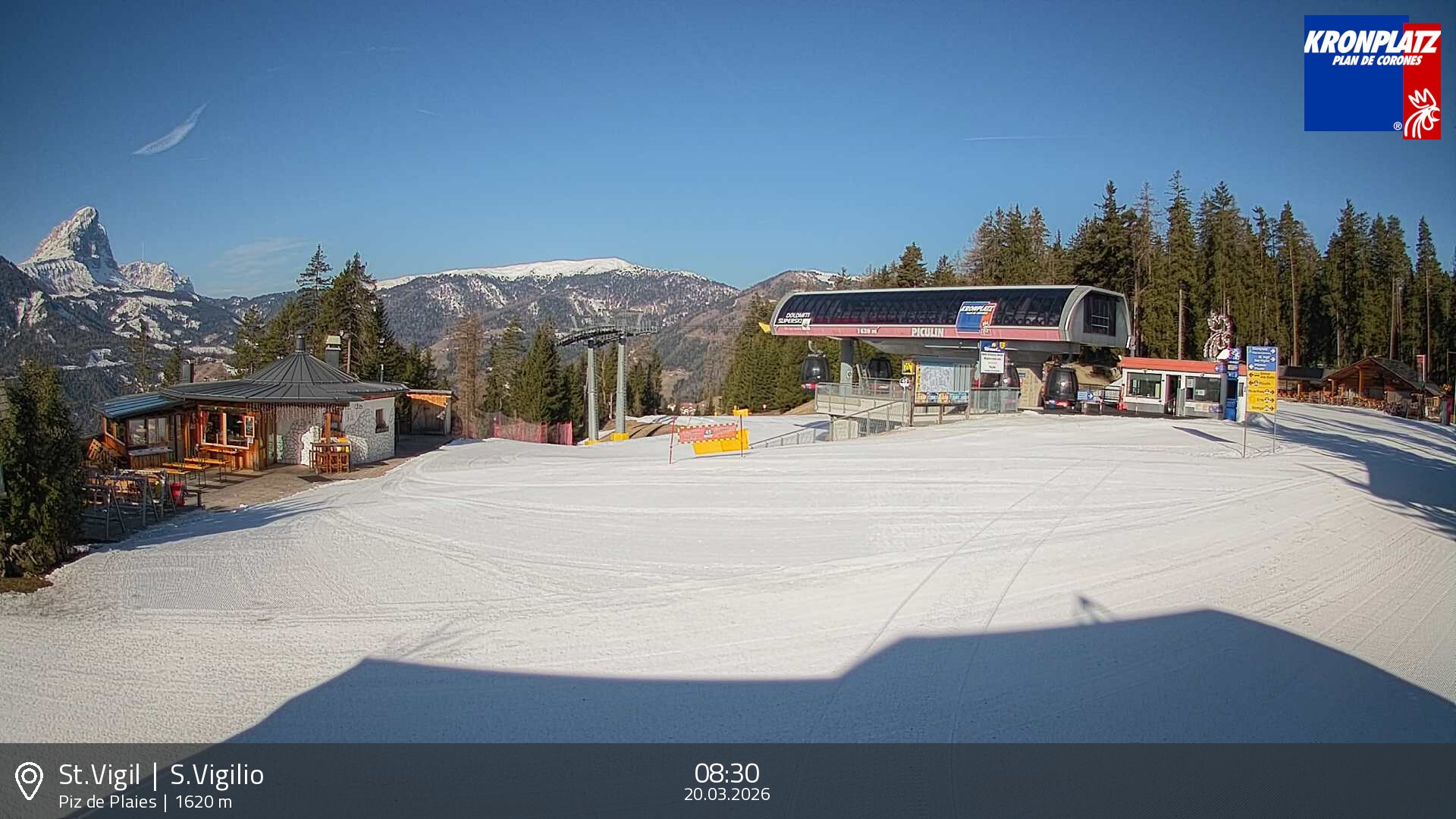 Archived image Webcam top station Piz de Plaies, Plan de Corones