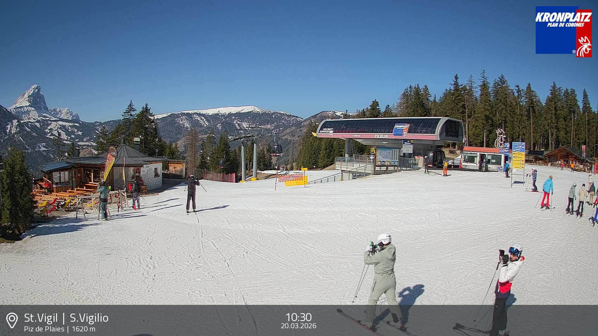 Archived image Webcam top station Piz de Plaies, Plan de Corones