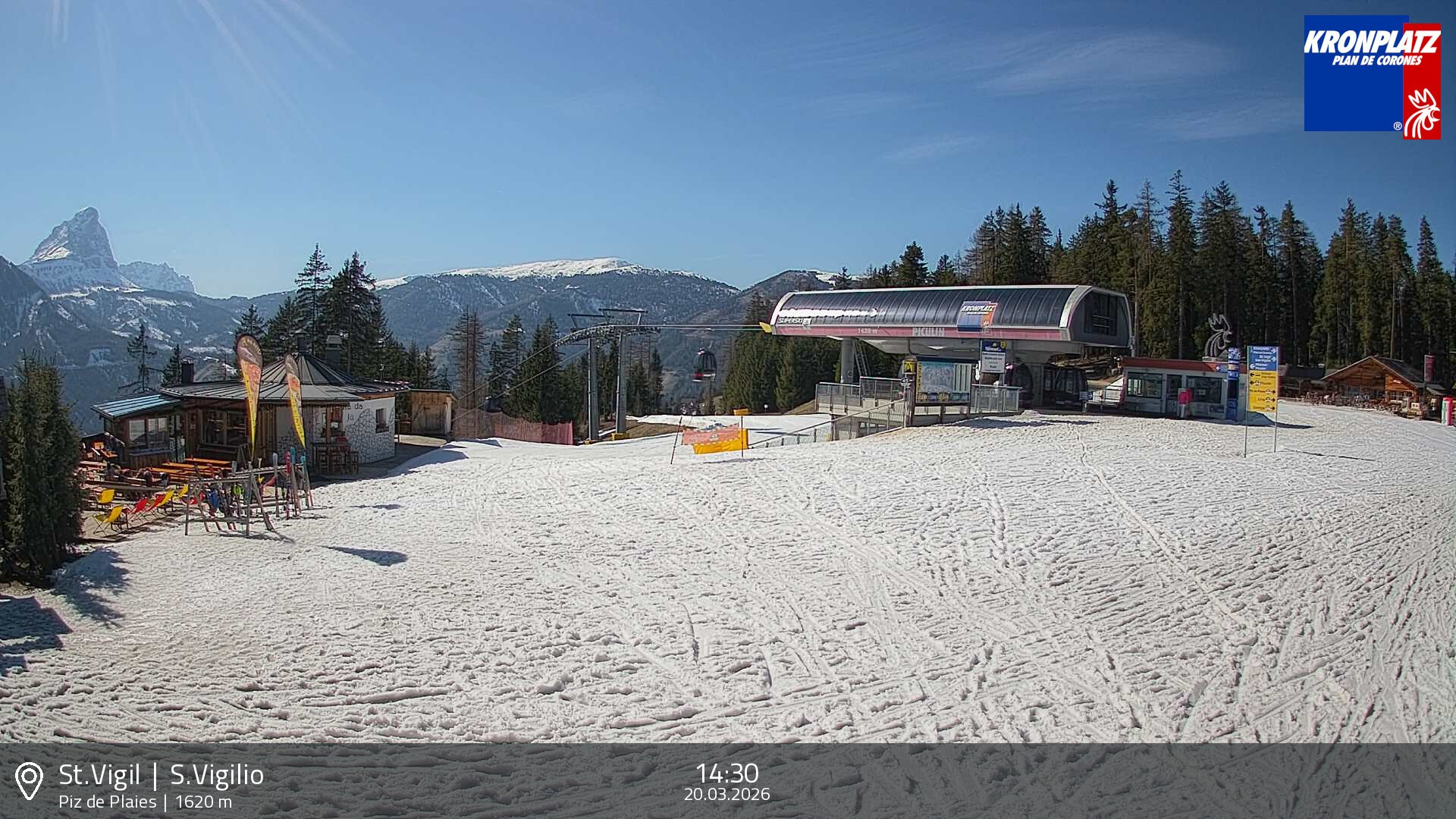 Archiv Foto Webcam Piz de Plaies, Kronplatz