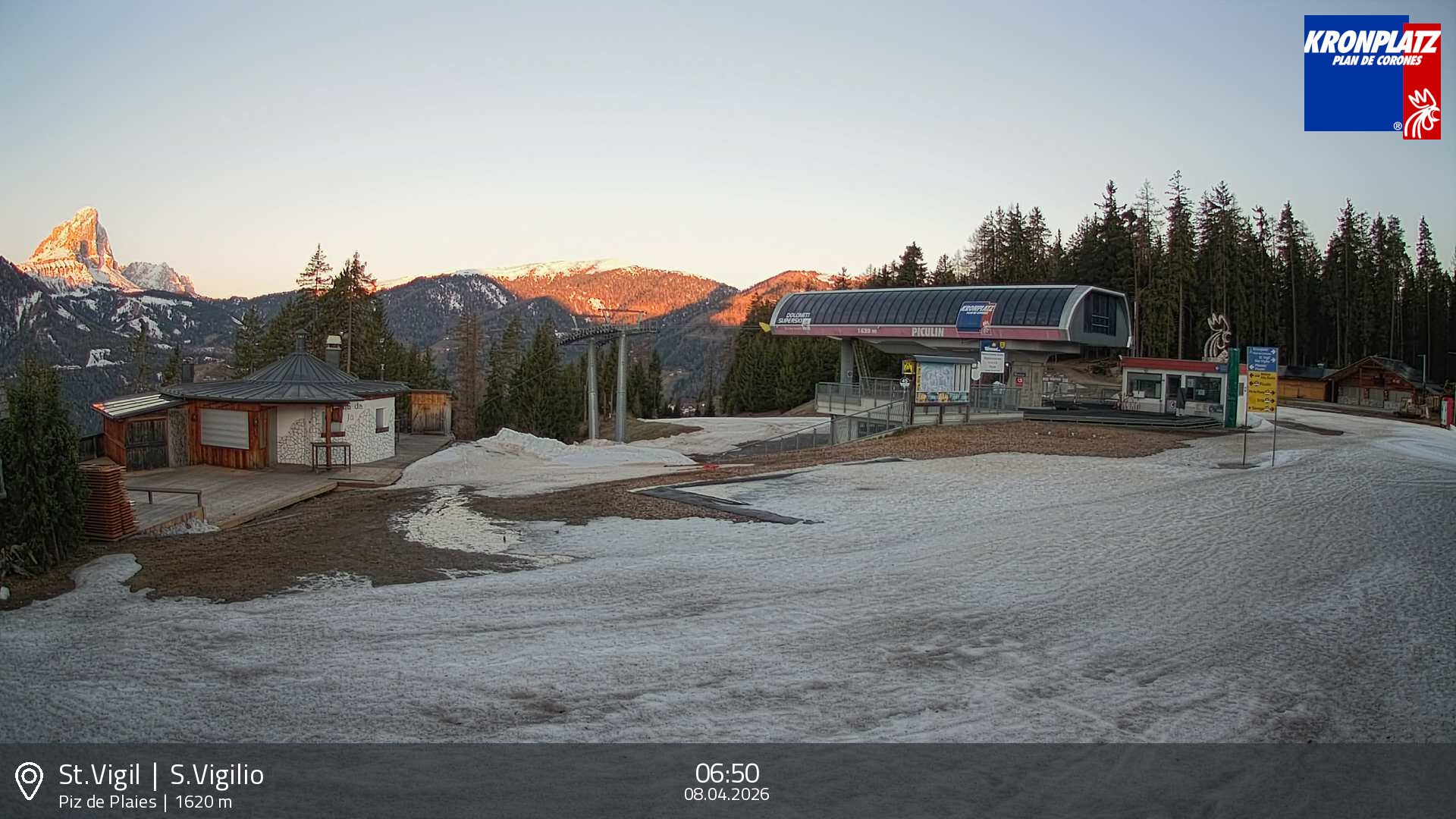 Archiv Foto Webcam Piz de Plaies, Kronplatz