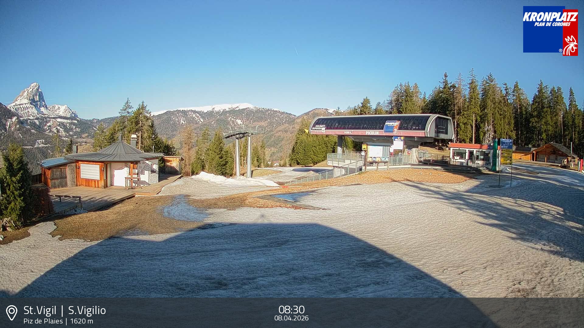 Archiv Foto Webcam Piz de Plaies, Kronplatz