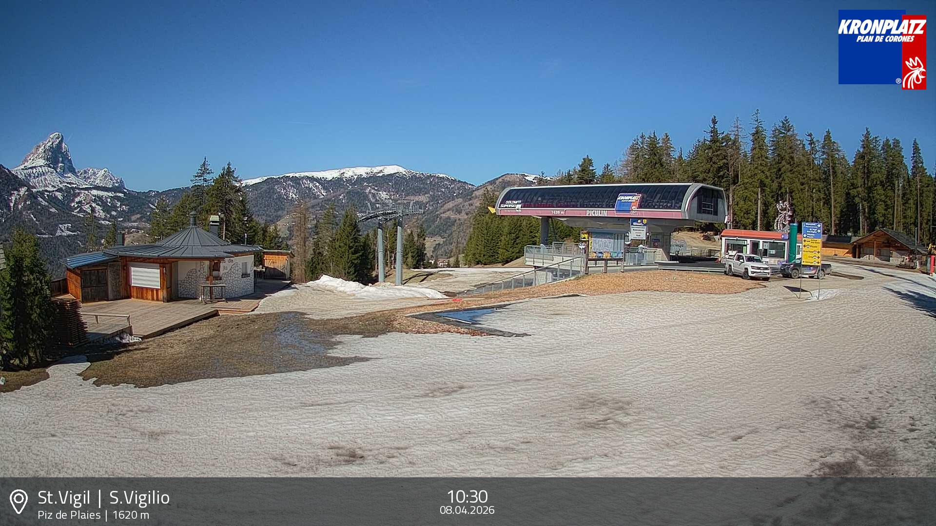 Archiv Foto Webcam Piz de Plaies, Kronplatz