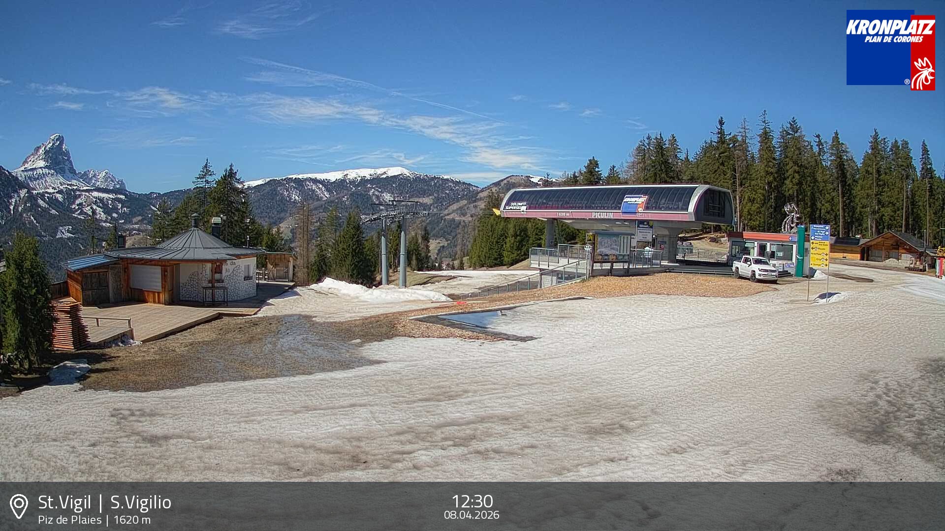 Archiv Foto Webcam Piz de Plaies, Kronplatz