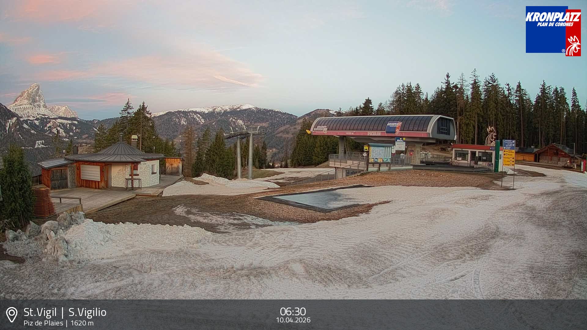 Archived image Webcam top station Piz de Plaies, Plan de Corones