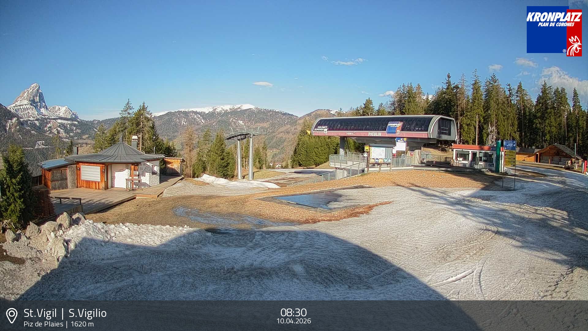 Archived image Webcam top station Piz de Plaies, Plan de Corones